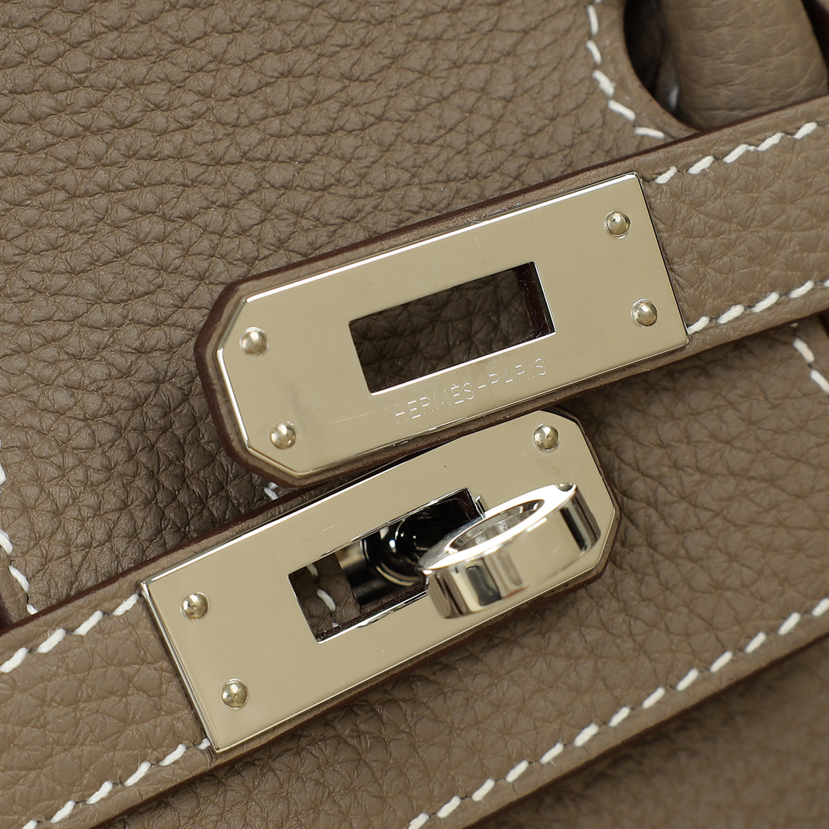 Hermes Etoupe Birkin 25 Bag