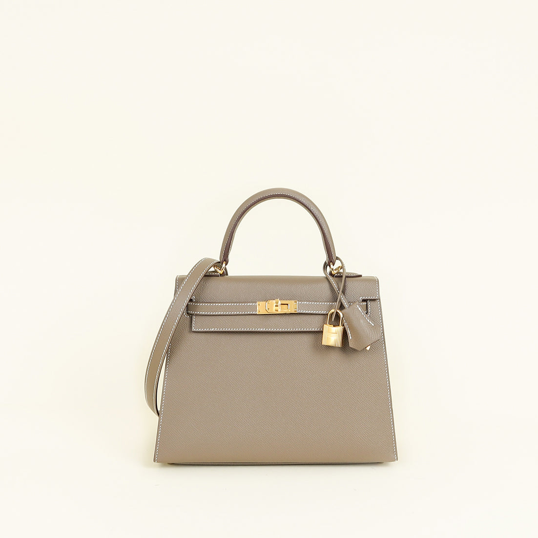 Hermes Etoupe Sellier Kelly 25 Bag