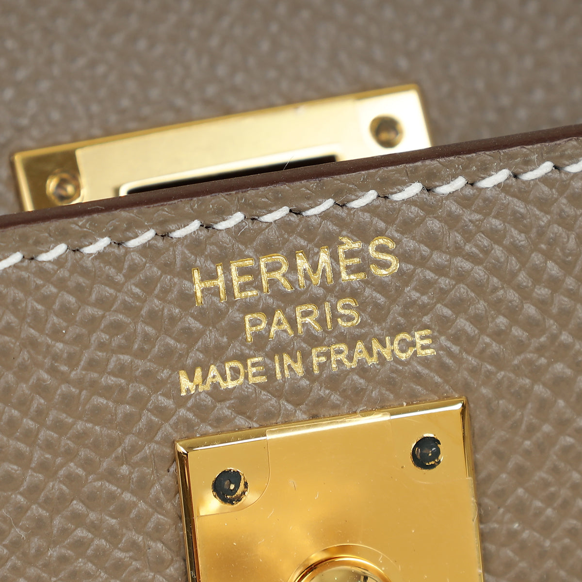 Hermes Etoupe Sellier Kelly 25 Bag