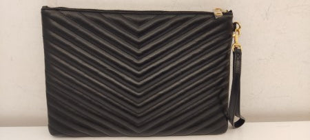 YSL Black Monogram Cassandre Classic Clutch-Clutch-YSL-The Closet Egypt