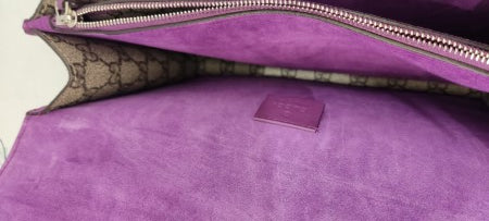 Gucci Bicolor GG Supreme Monogram Feather Embroidered Parrot Dionysus Bag-handbag-Gucci-The Closet Egypt