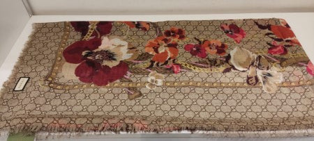 Gucci Multicolor GG Floral Scarf-Scarf-Gucci-The Closet Egypt