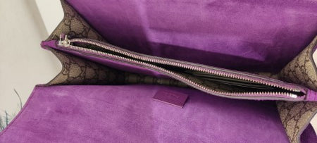 Gucci Bicolor GG Supreme Monogram Feather Embroidered Parrot Dionysus Bag-handbag-Gucci-The Closet Egypt