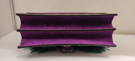 Gucci Bicolor GG Supreme Monogram Feather Embroidered Parrot Dionysus Bag-handbag-Gucci-The Closet Egypt