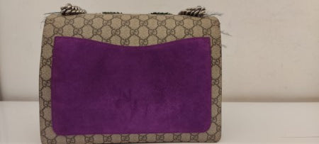 Gucci Bicolor GG Supreme Monogram Feather Embroidered Parrot Dionysus Bag-handbag-Gucci-The Closet Egypt