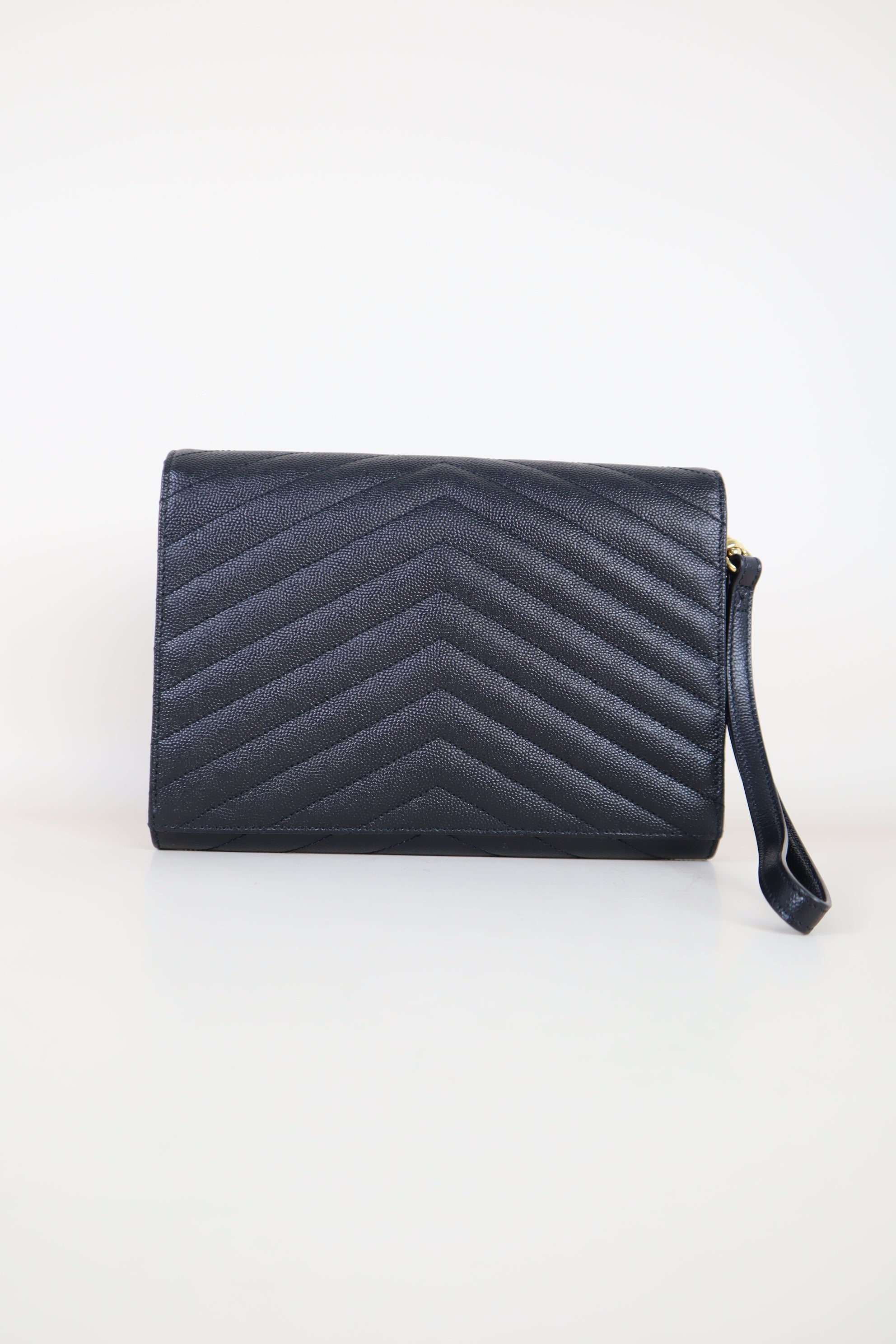 YSL Black Cassandre Flap Pouch