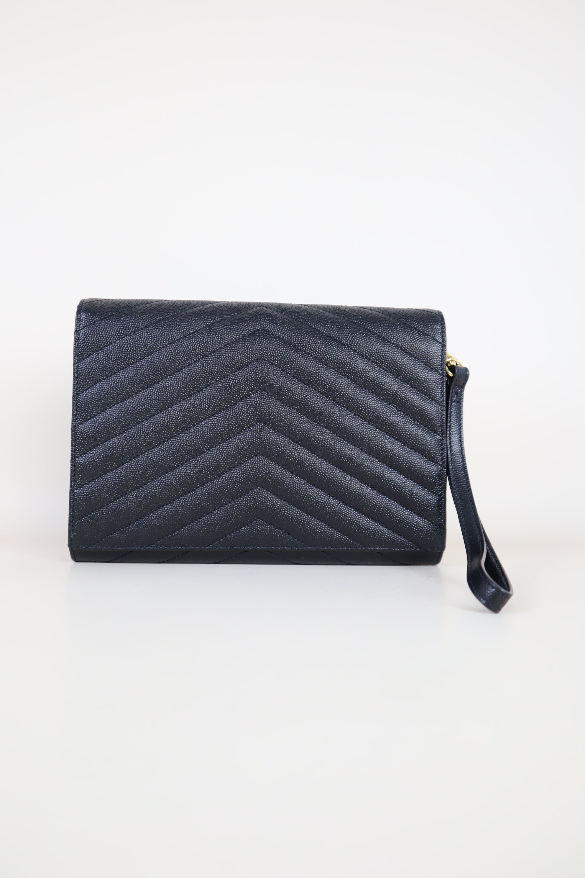 YSL Black Cassandre Flap Pouch