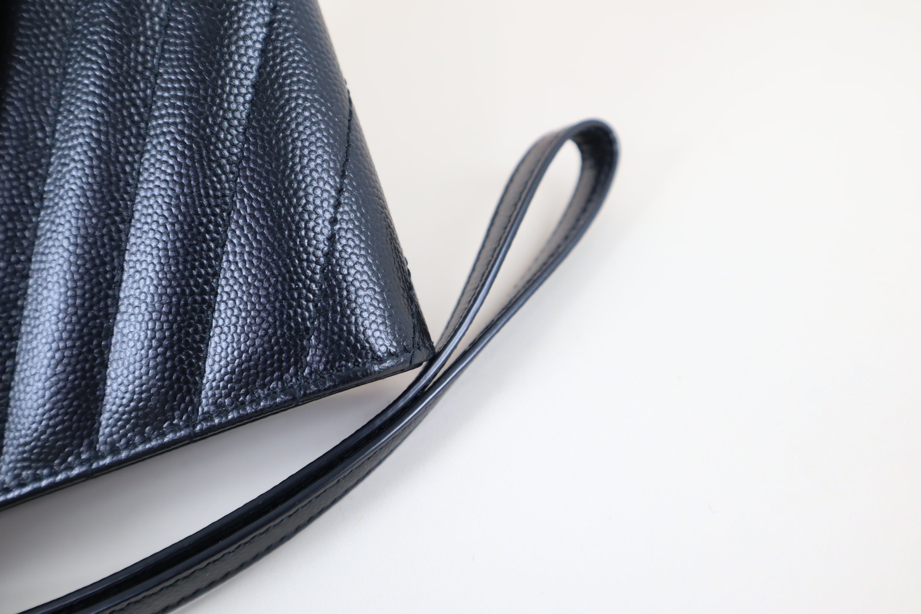 YSL Black Cassandre Flap Pouch