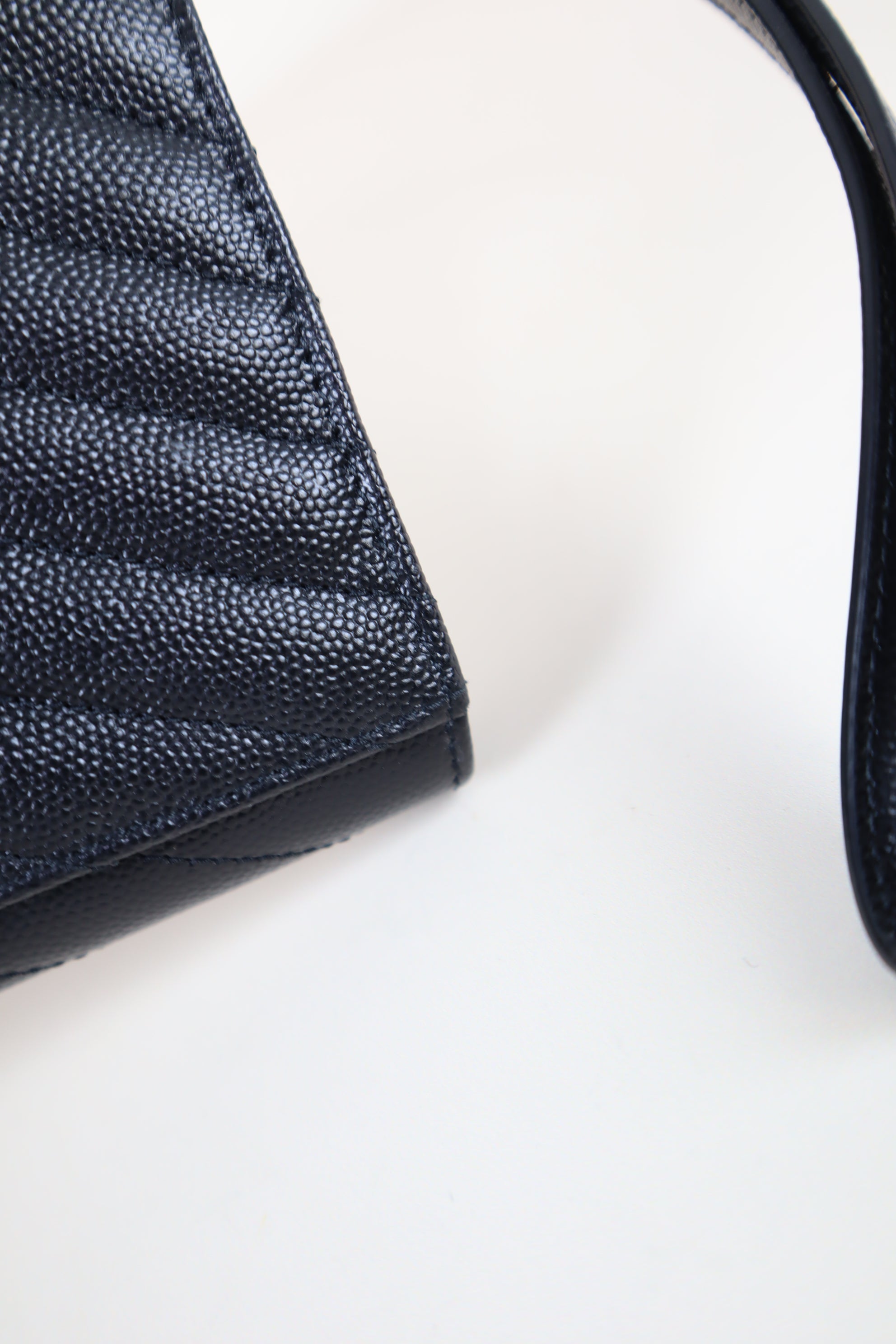 YSL Black Cassandre Flap Pouch