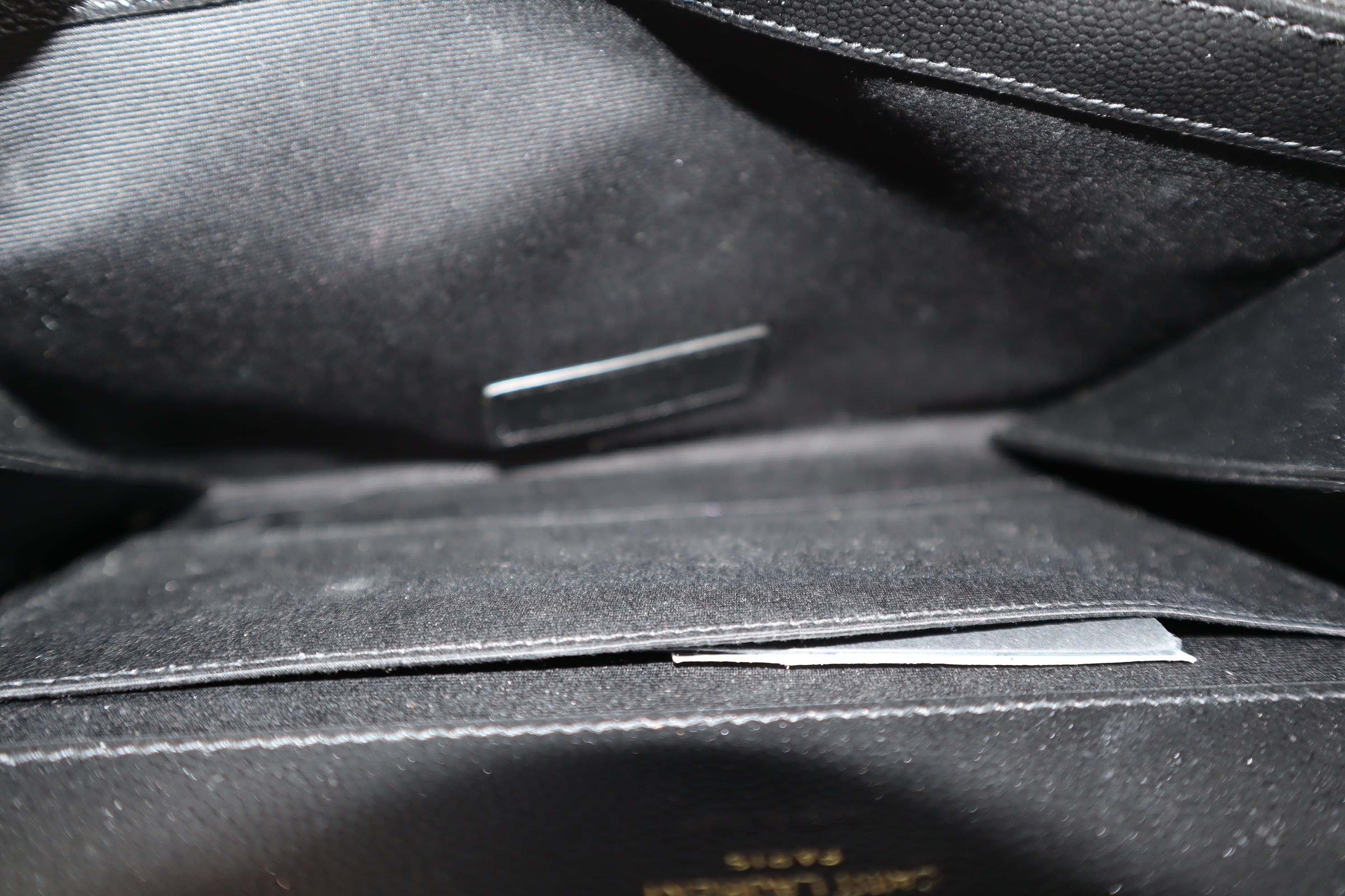 YSL Black Cassandre Flap Pouch
