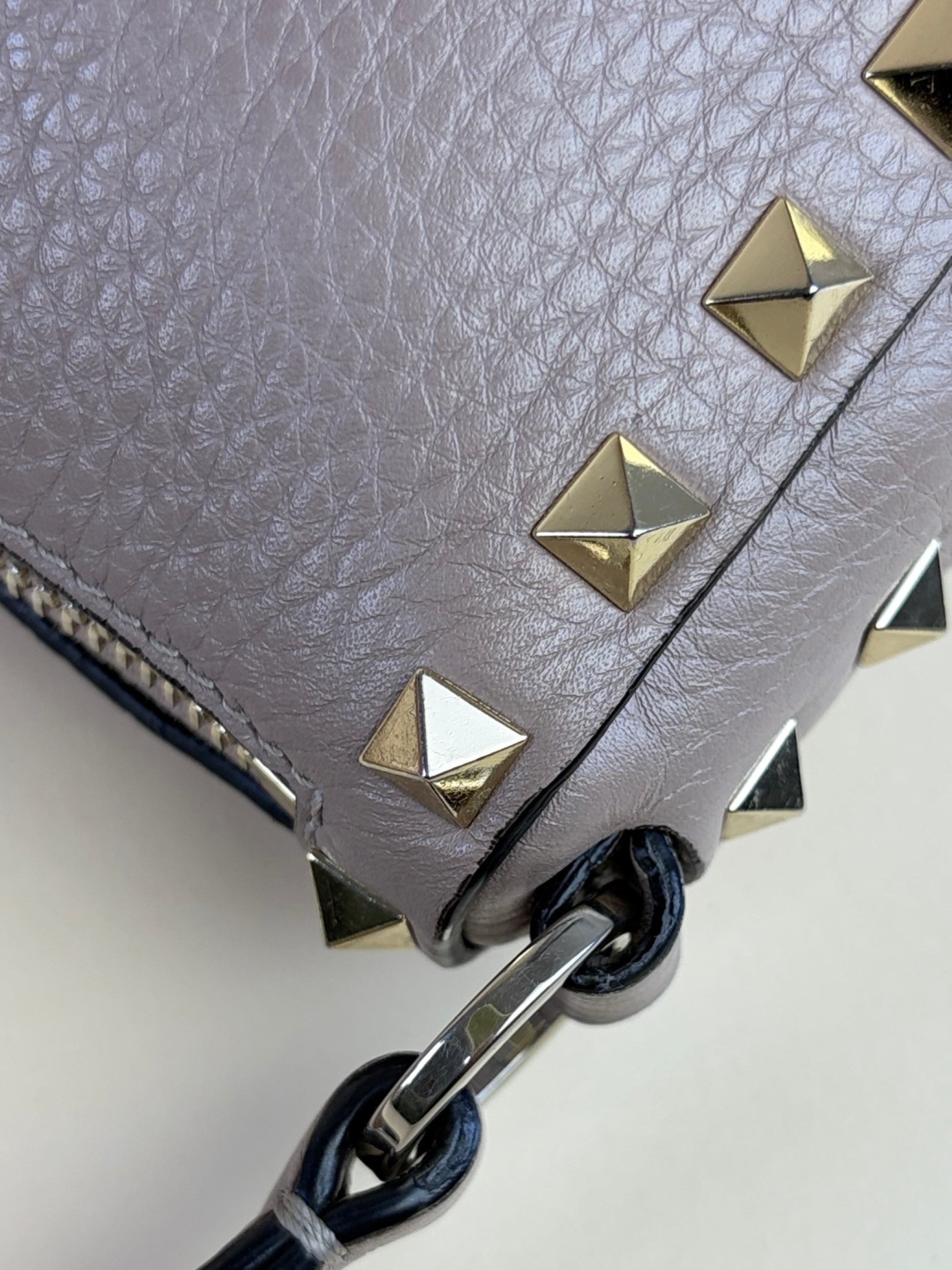 Valentino Nude Small Rockstud Crossbody Bag