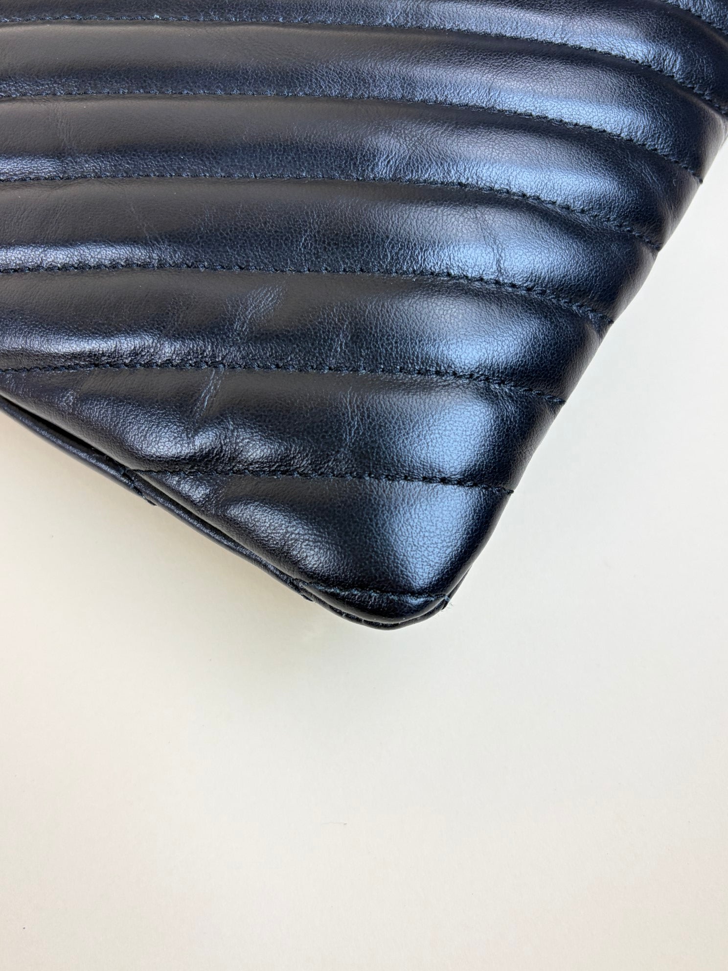 ysl black Cassandre tablet pouch