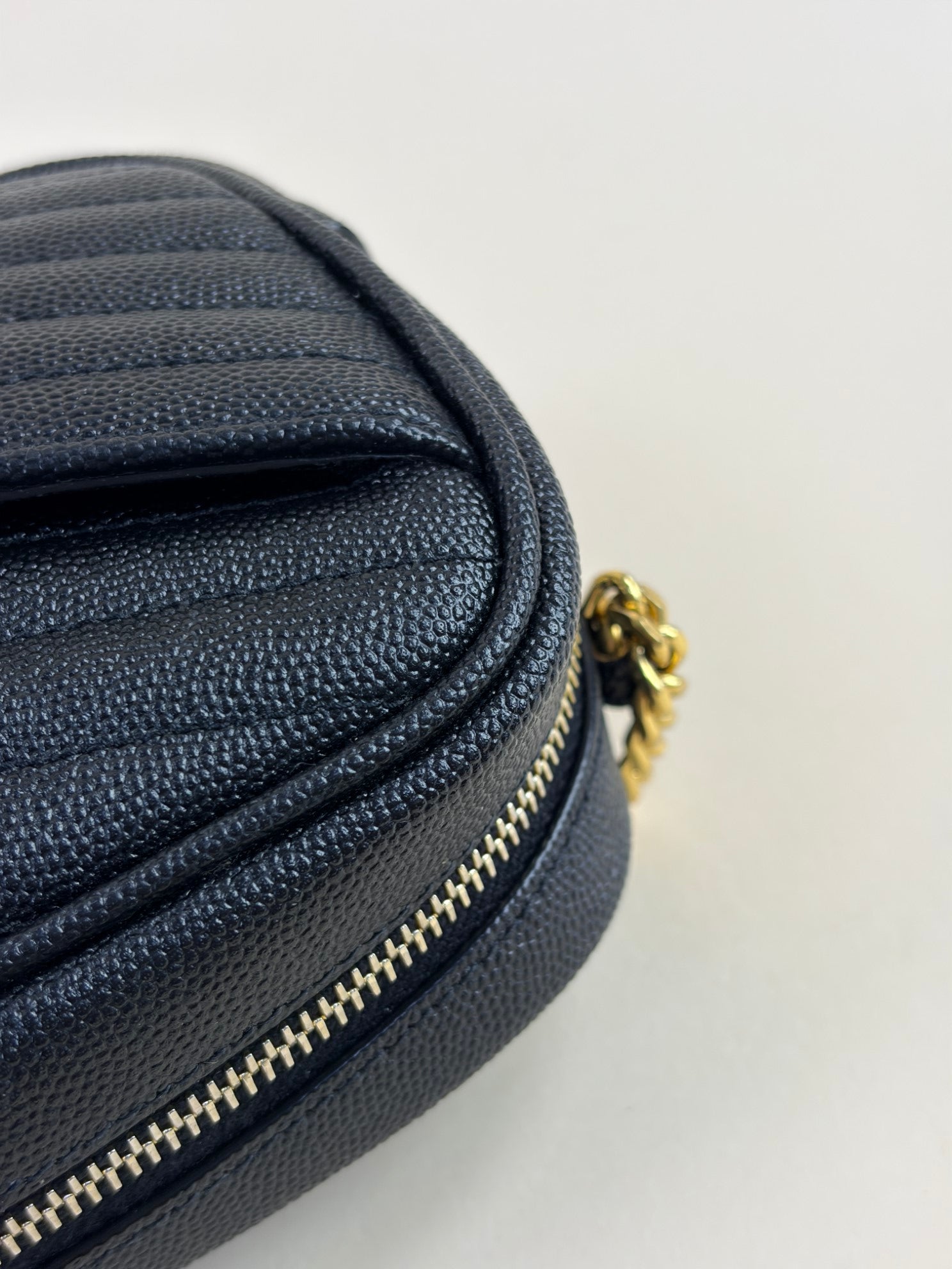 ysl black quilted leather mini Lou camera crossbody