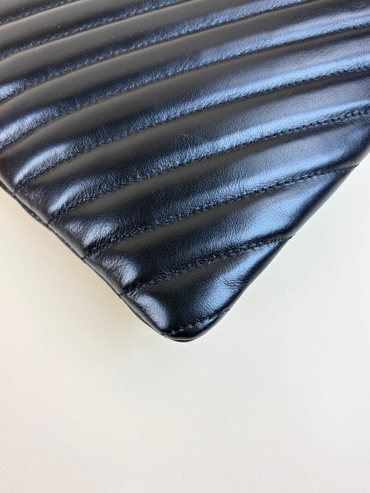 ysl black Cassandre tablet pouch
