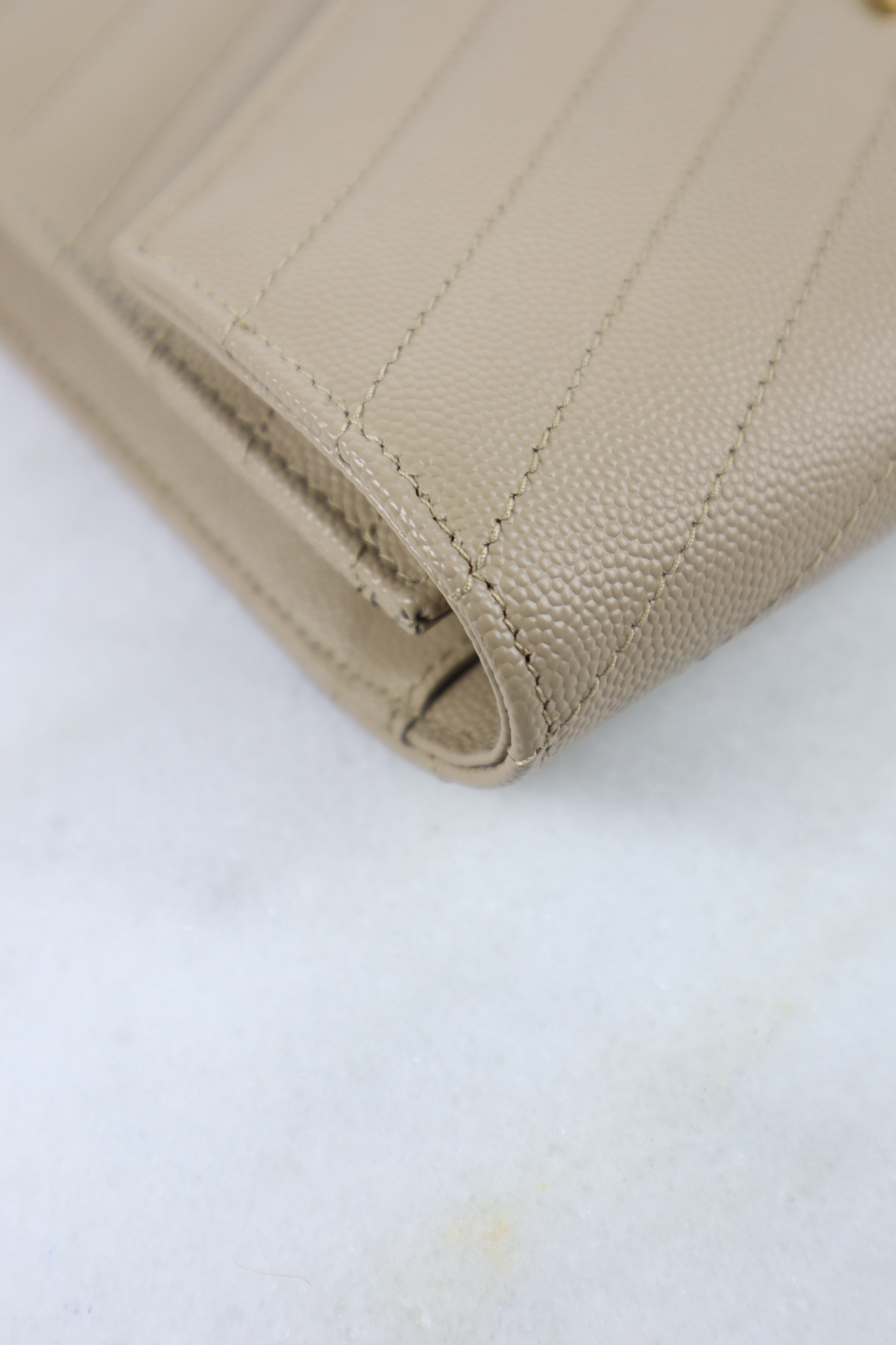 YSL Beige Cassandre Pouch