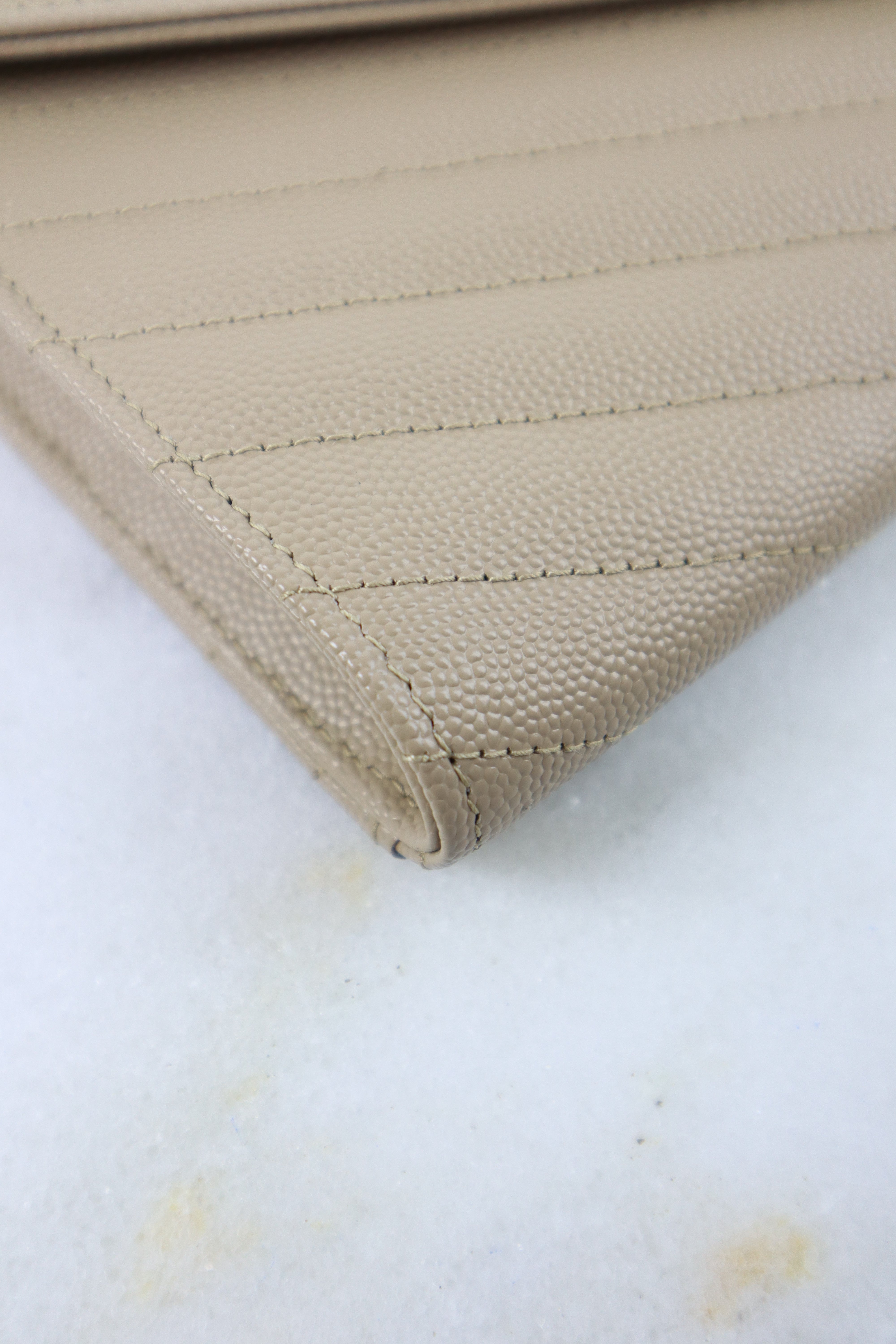 YSL Beige Cassandre Pouch