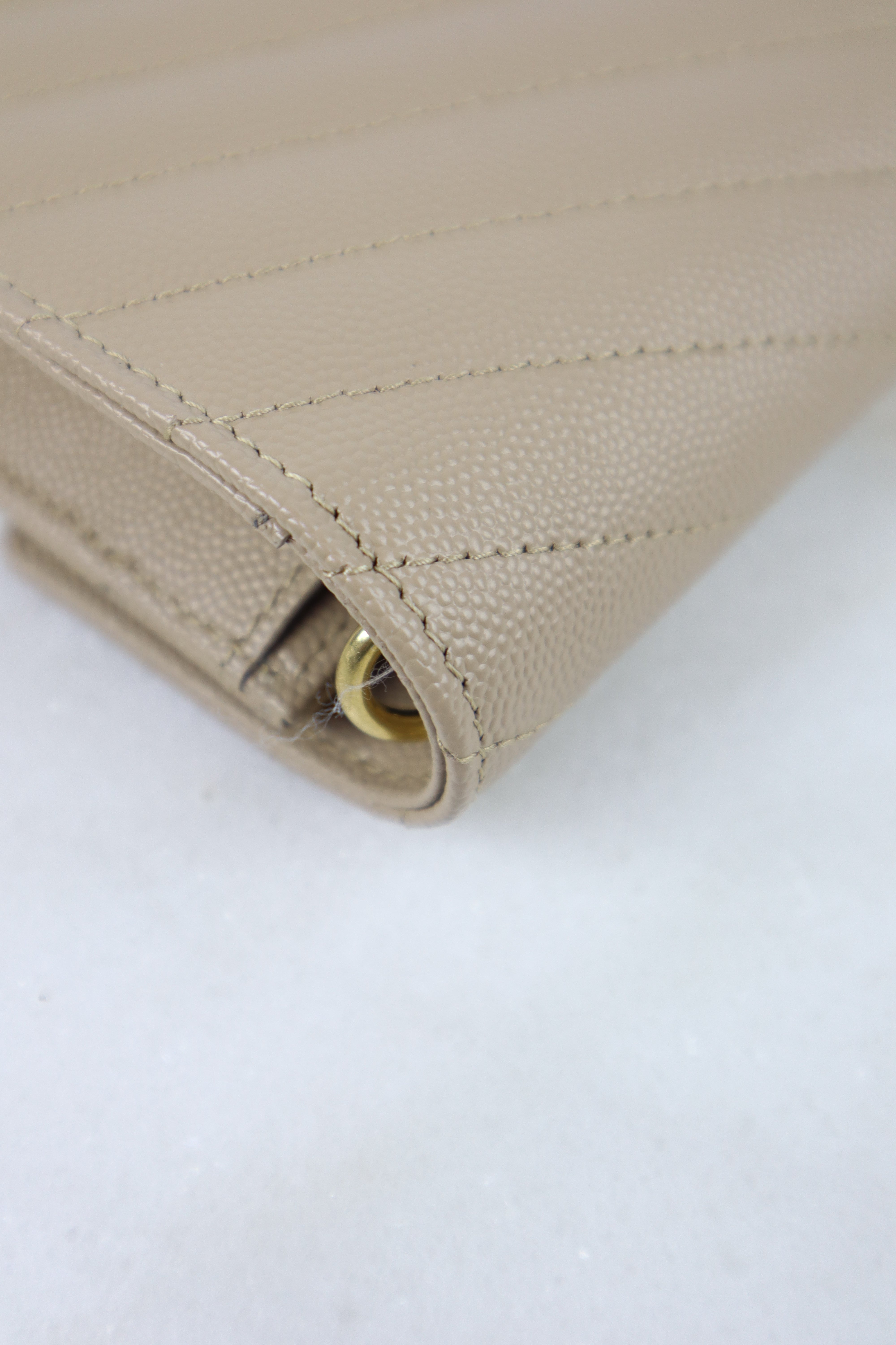 YSL Beige Cassandre Pouch