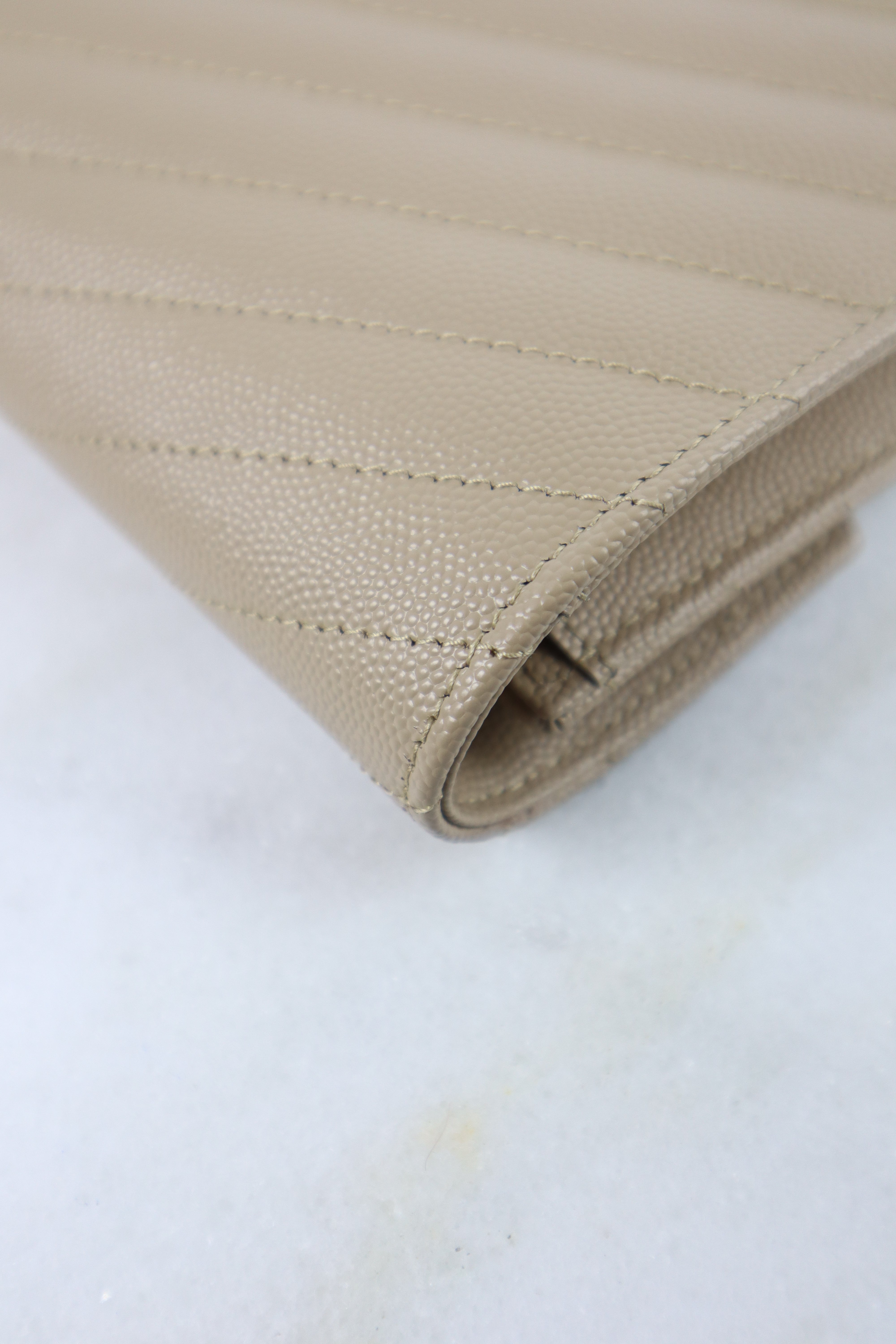YSL Beige Cassandre Pouch