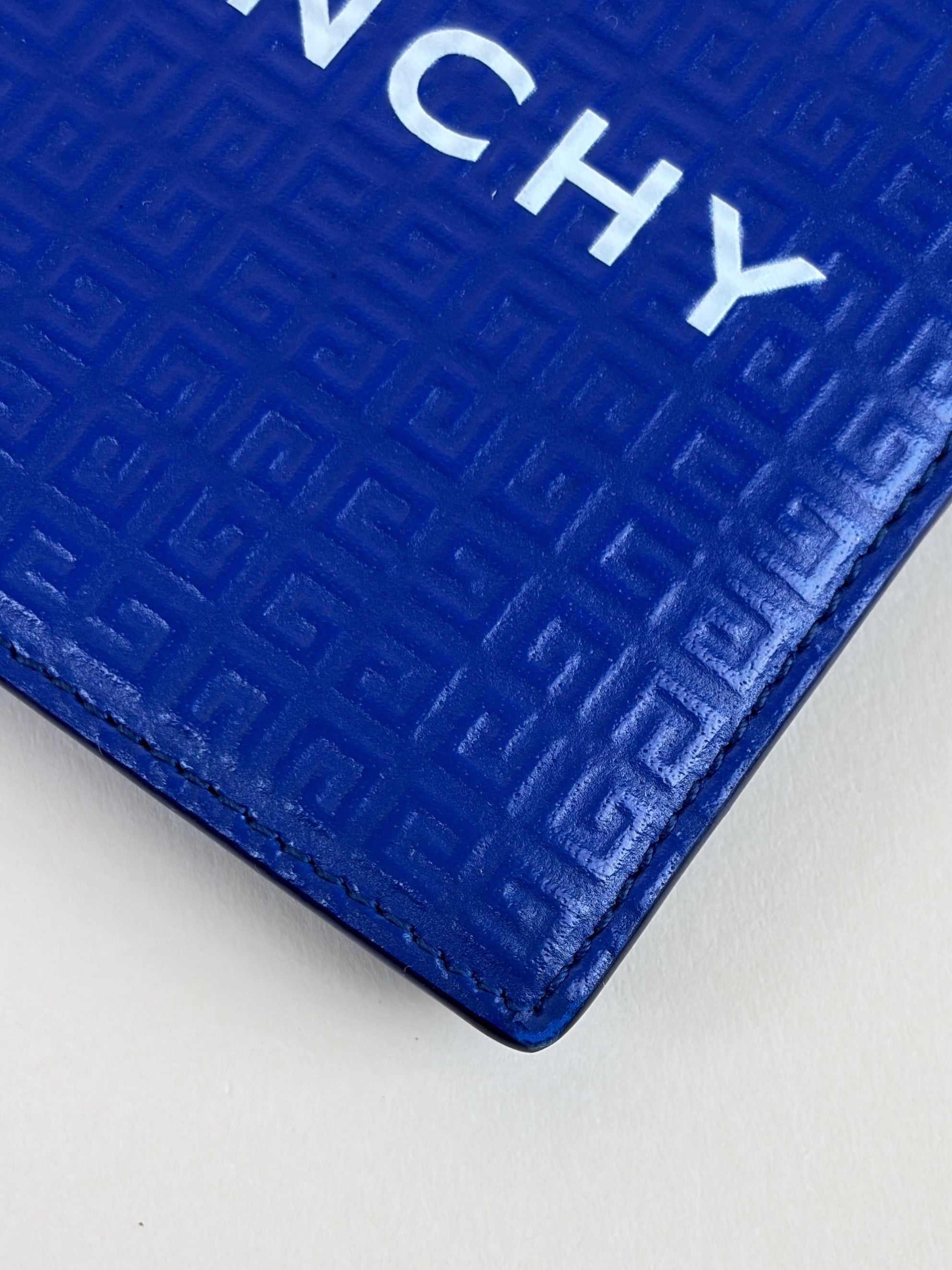 Givenchy Blue Ocean 4G Embossed Bifold Wallet