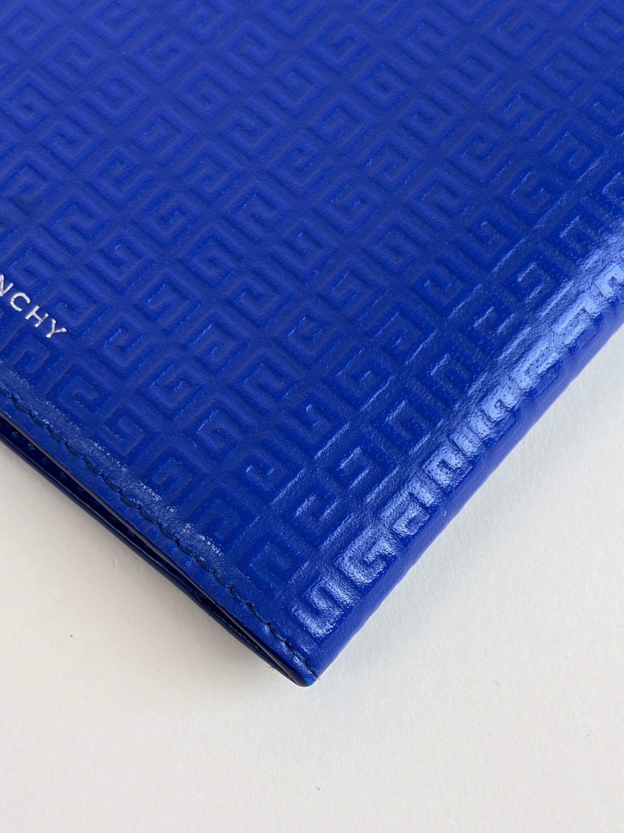 Givenchy Blue Ocean 4G Embossed Bifold Wallet