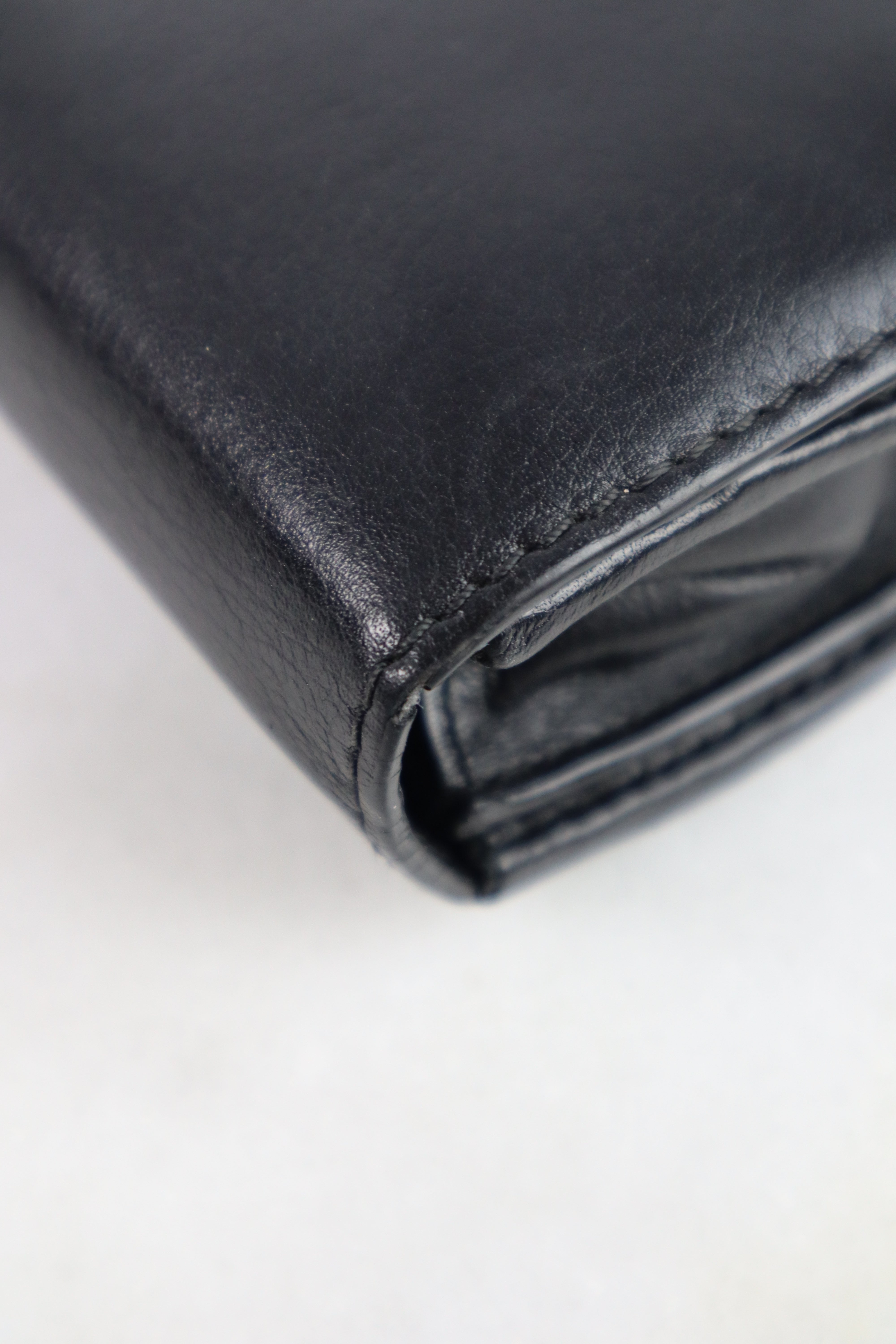 Burberry House Check Black Porter Continental Long Wallet
