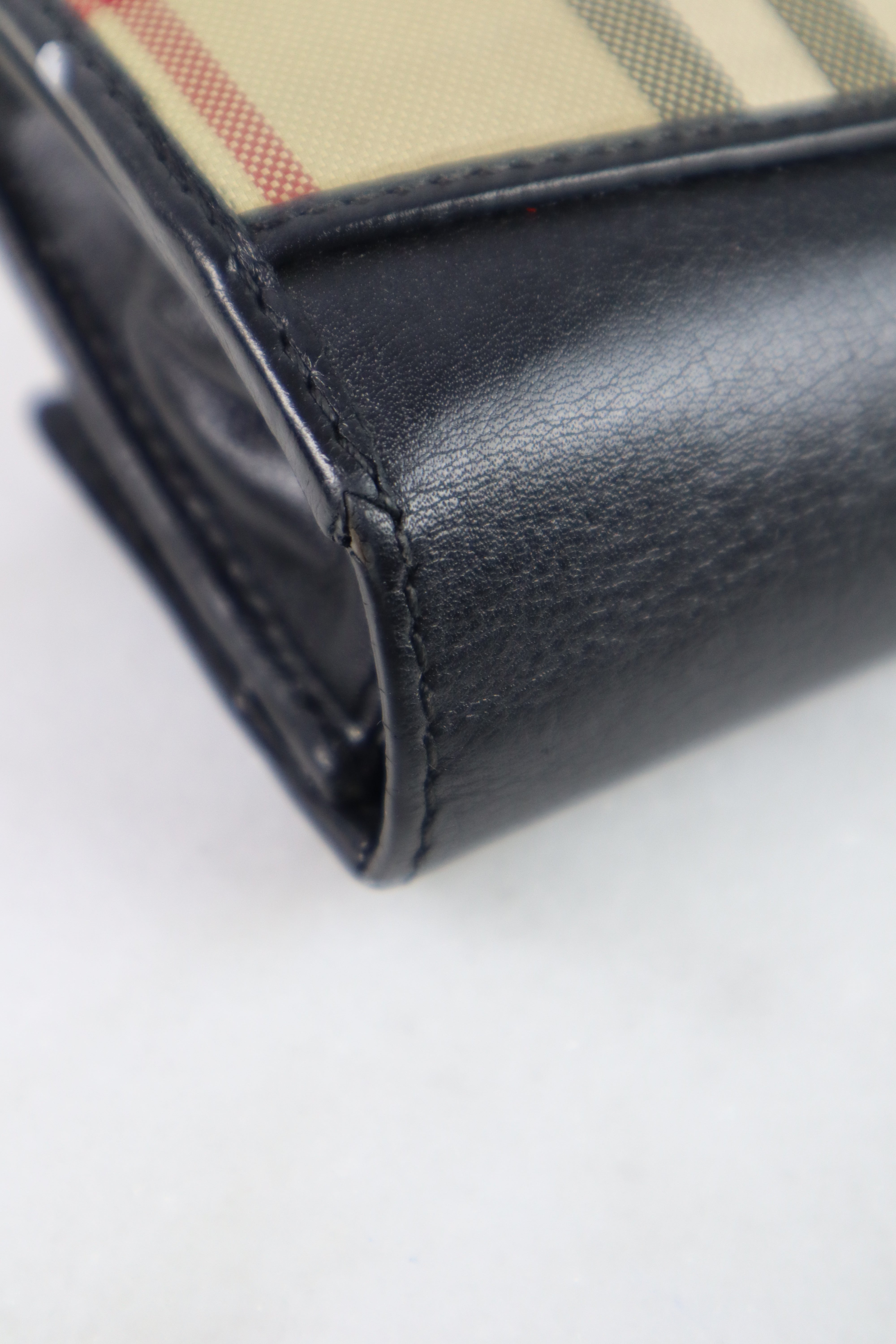 Burberry House Check Black Porter Continental Long Wallet