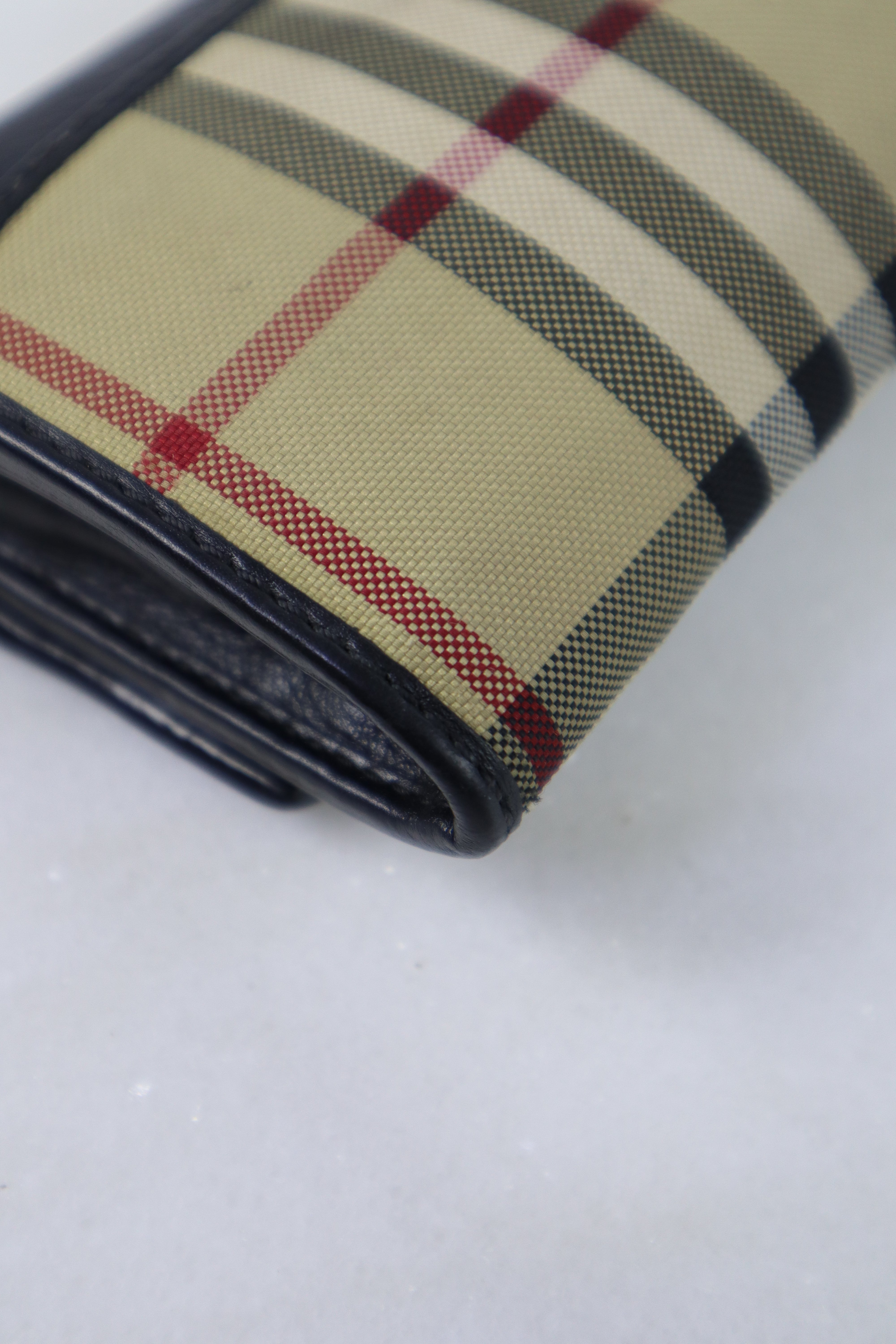 Burberry House Check Black Porter Continental Long Wallet