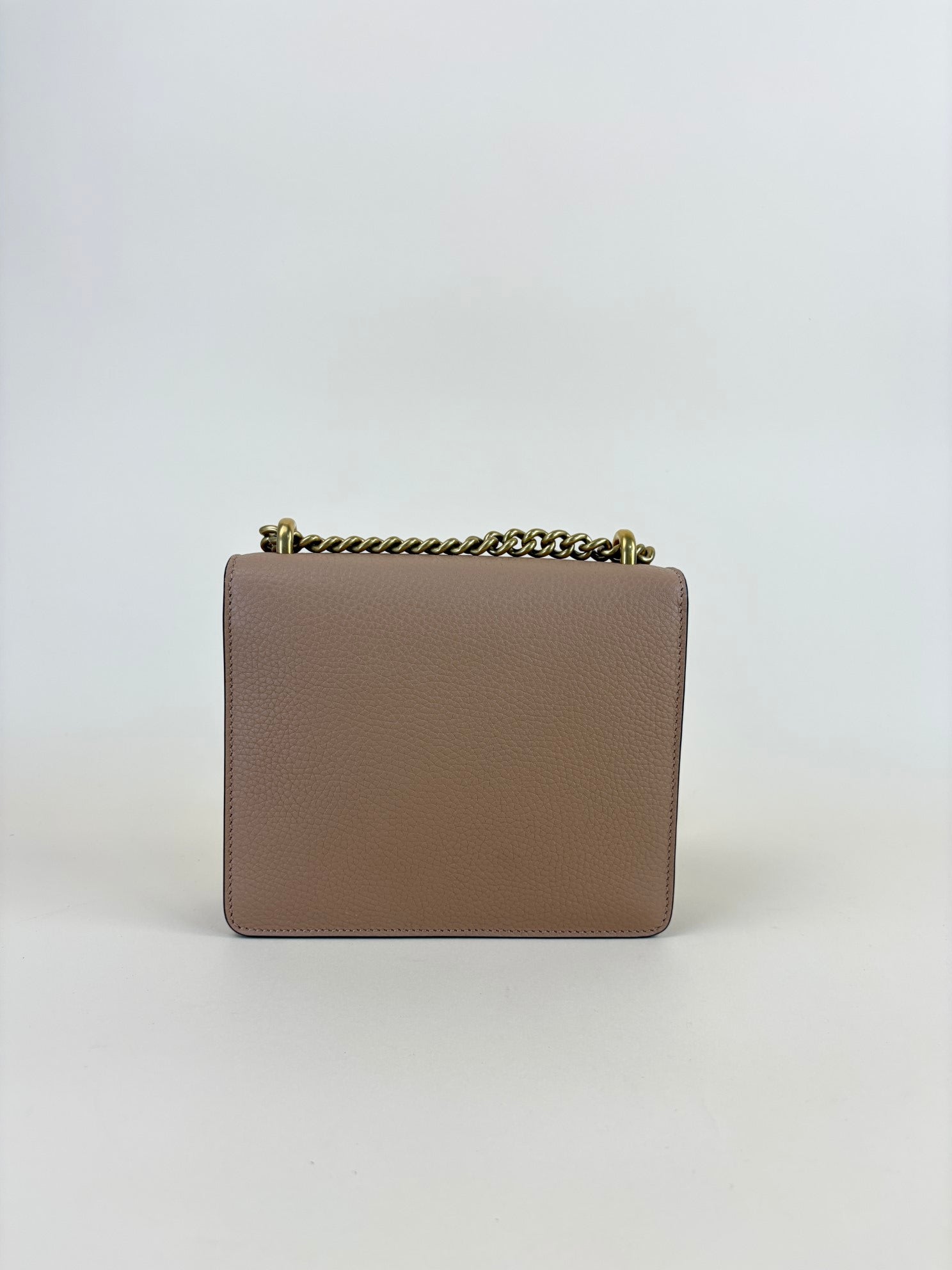 Gucci beige calfskin gg Marmont small chain handle bag