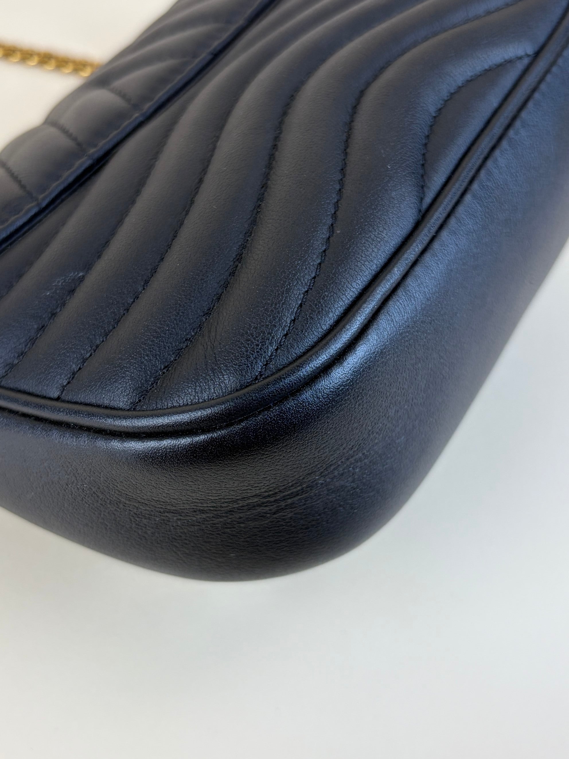 louis Vuitton black calfskin new wave multi pochette bag