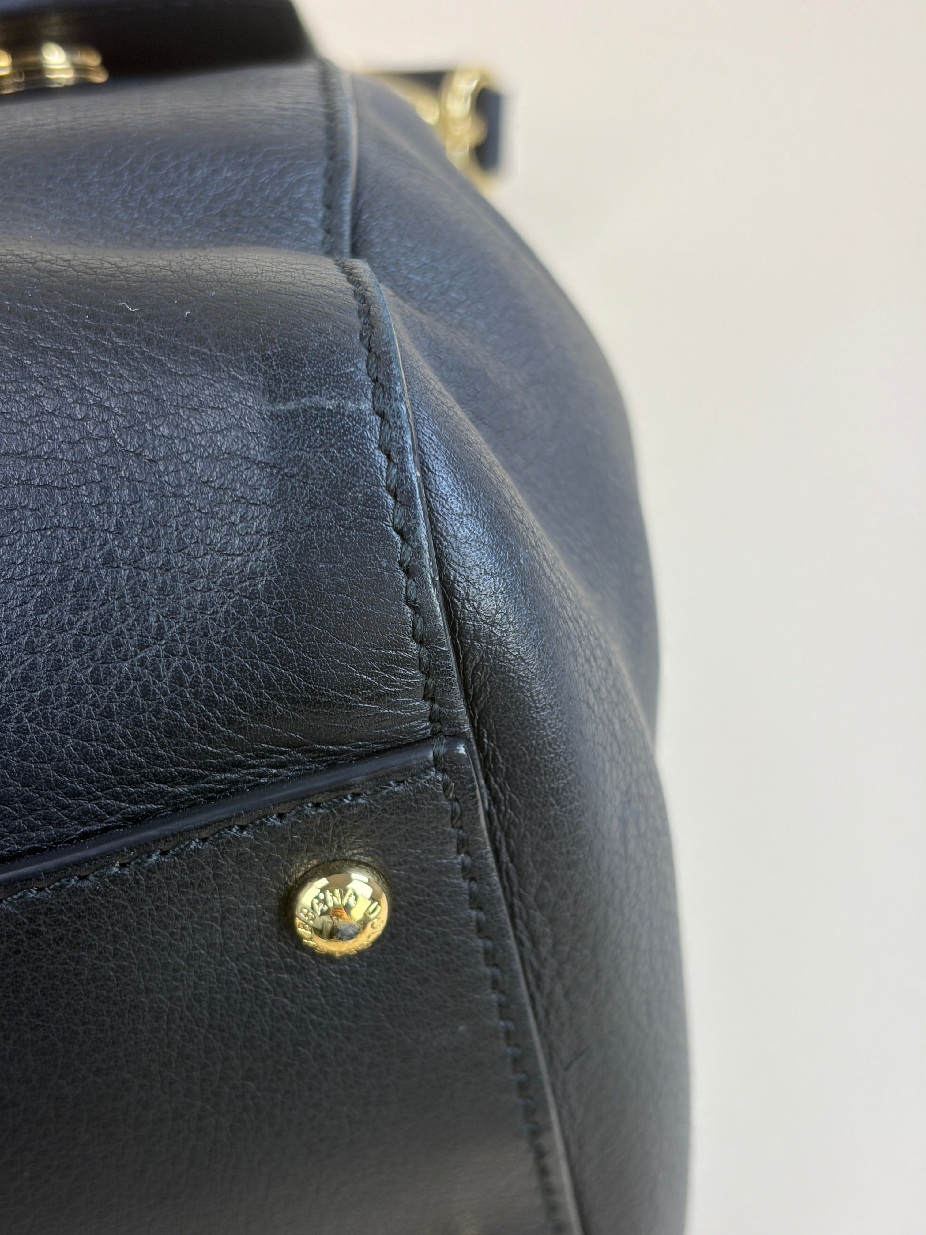 Dolce & Gabbana Black Maxi Sicily Handbag with Strap