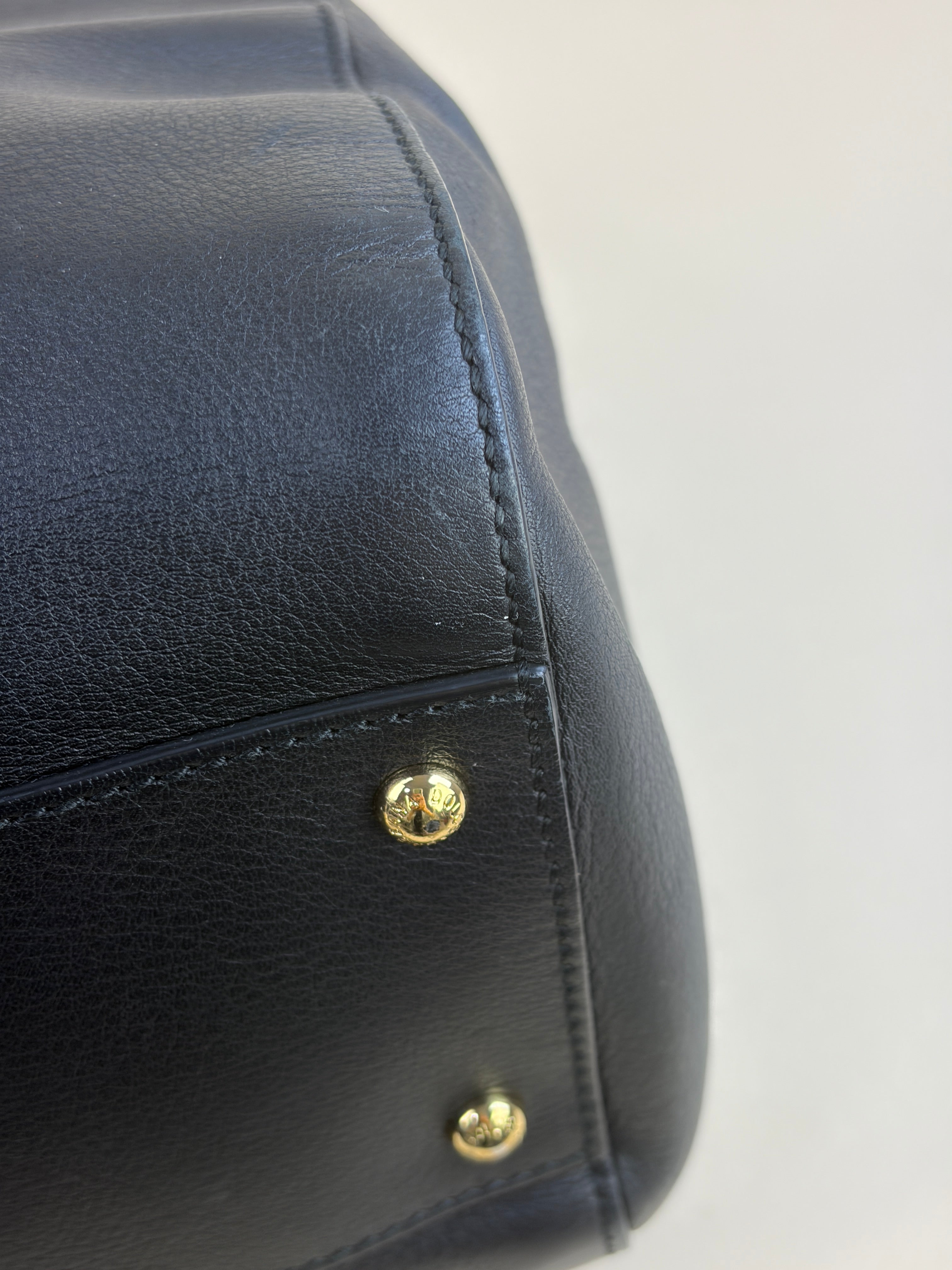 Dolce & Gabbana Black Maxi Sicily Handbag with Strap