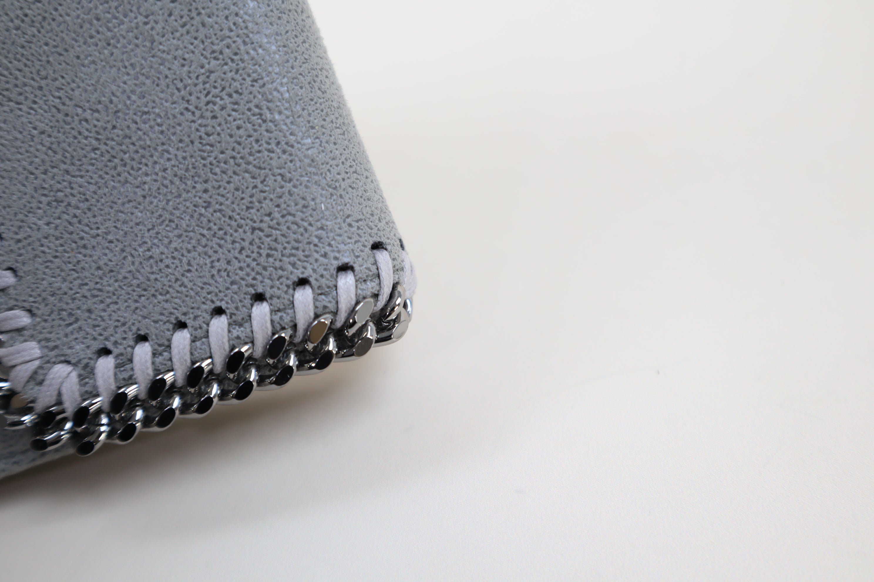 Stella Mccartney Gray Continual Falabella Flap Long Wallet