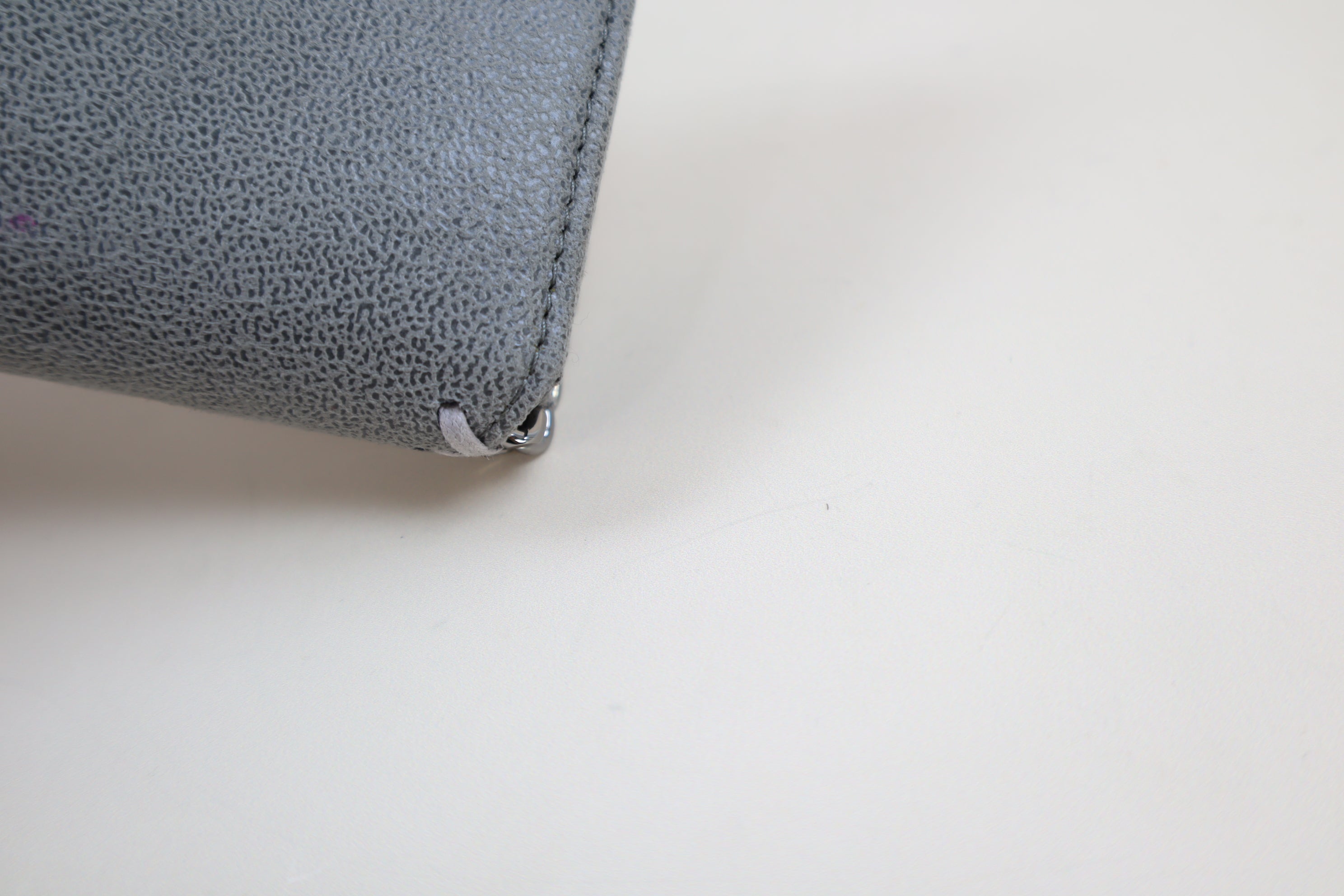 Stella Mccartney Gray Continual Falabella Flap Long Wallet