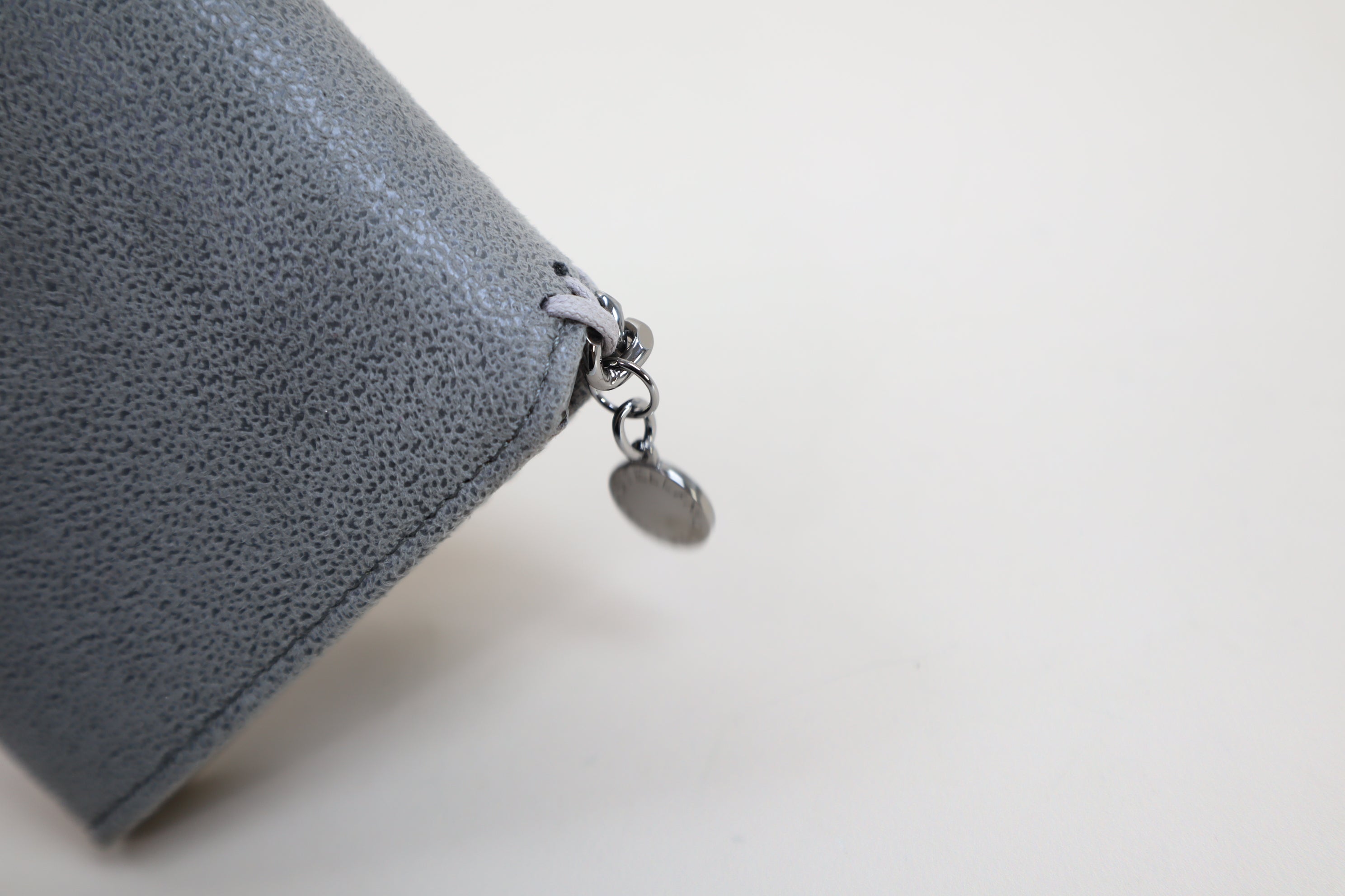 Stella Mccartney Gray Continual Falabella Flap Long Wallet