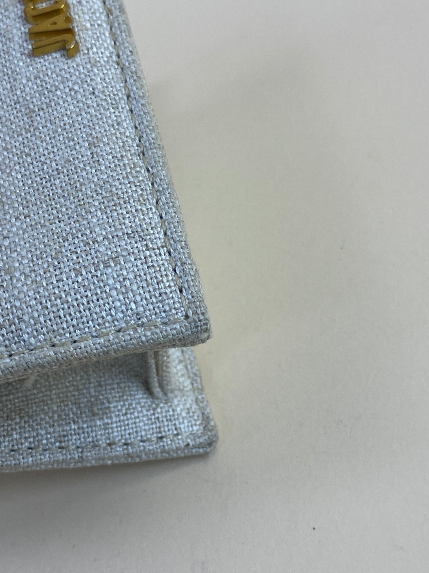 Jacquemus le Chiquita canvas beige mini crossbody