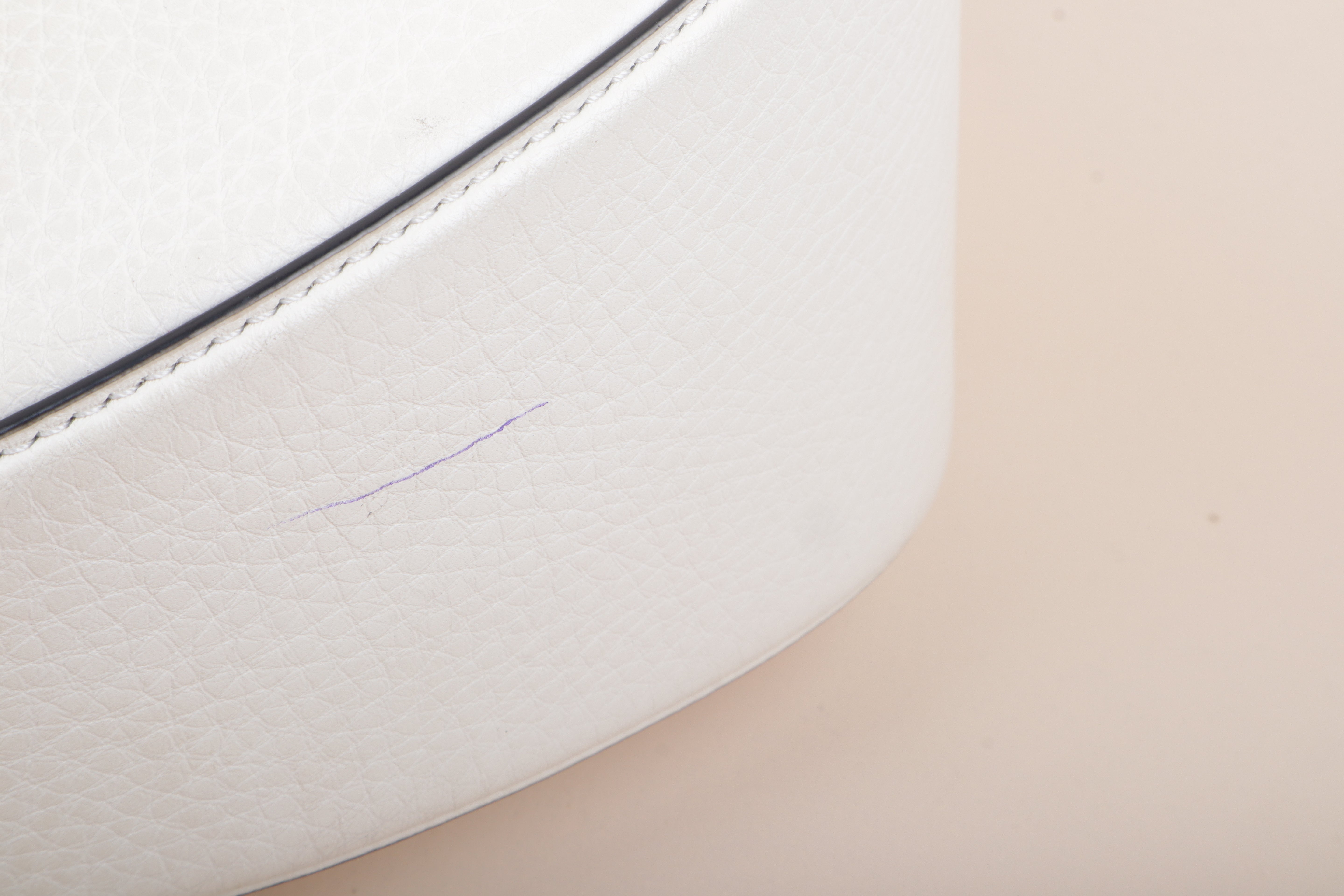 Valentino White Vlogo Moon Hobo Bag