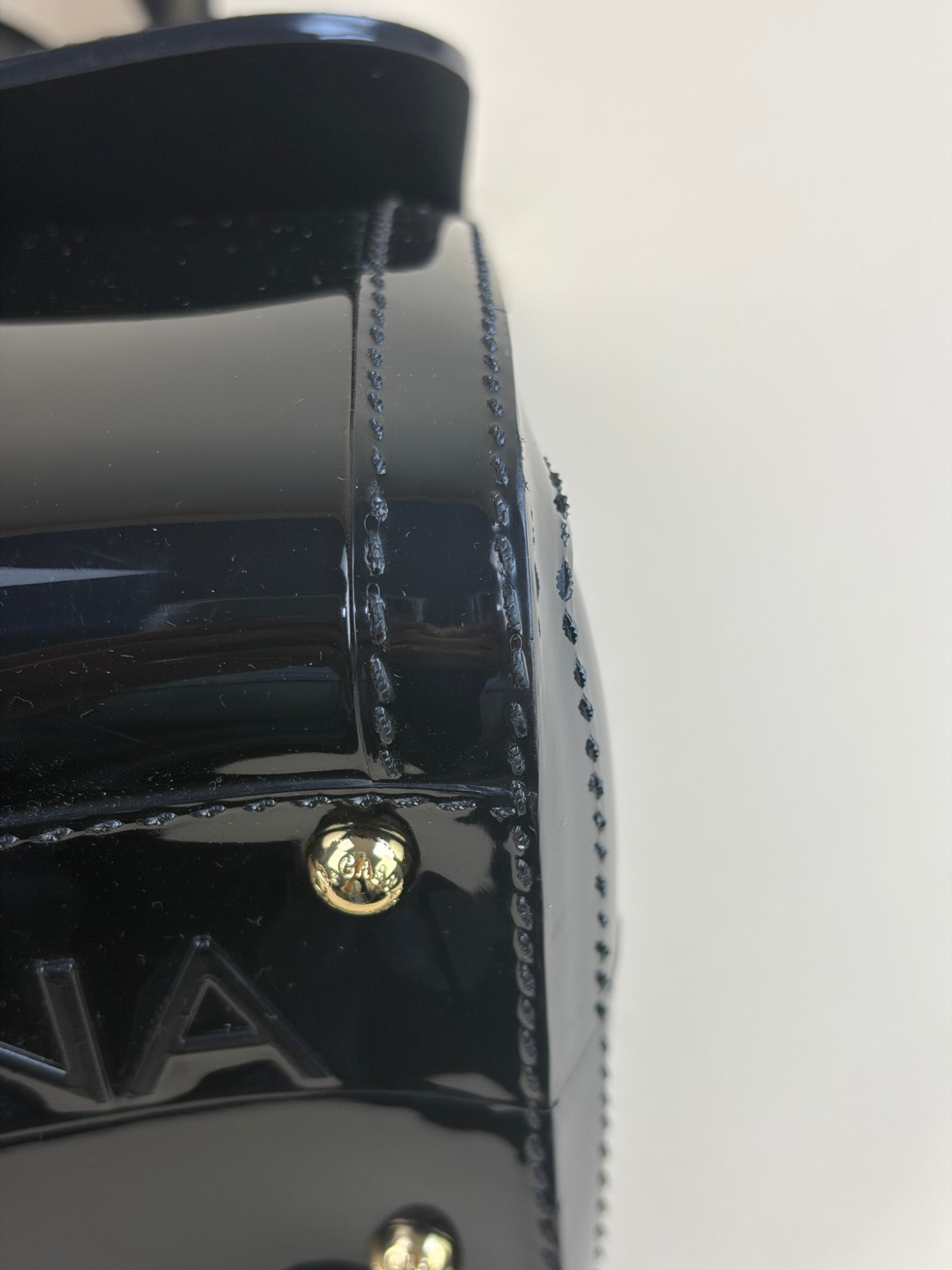 Dolce & Gabbana Black Rubber Sicily Bag