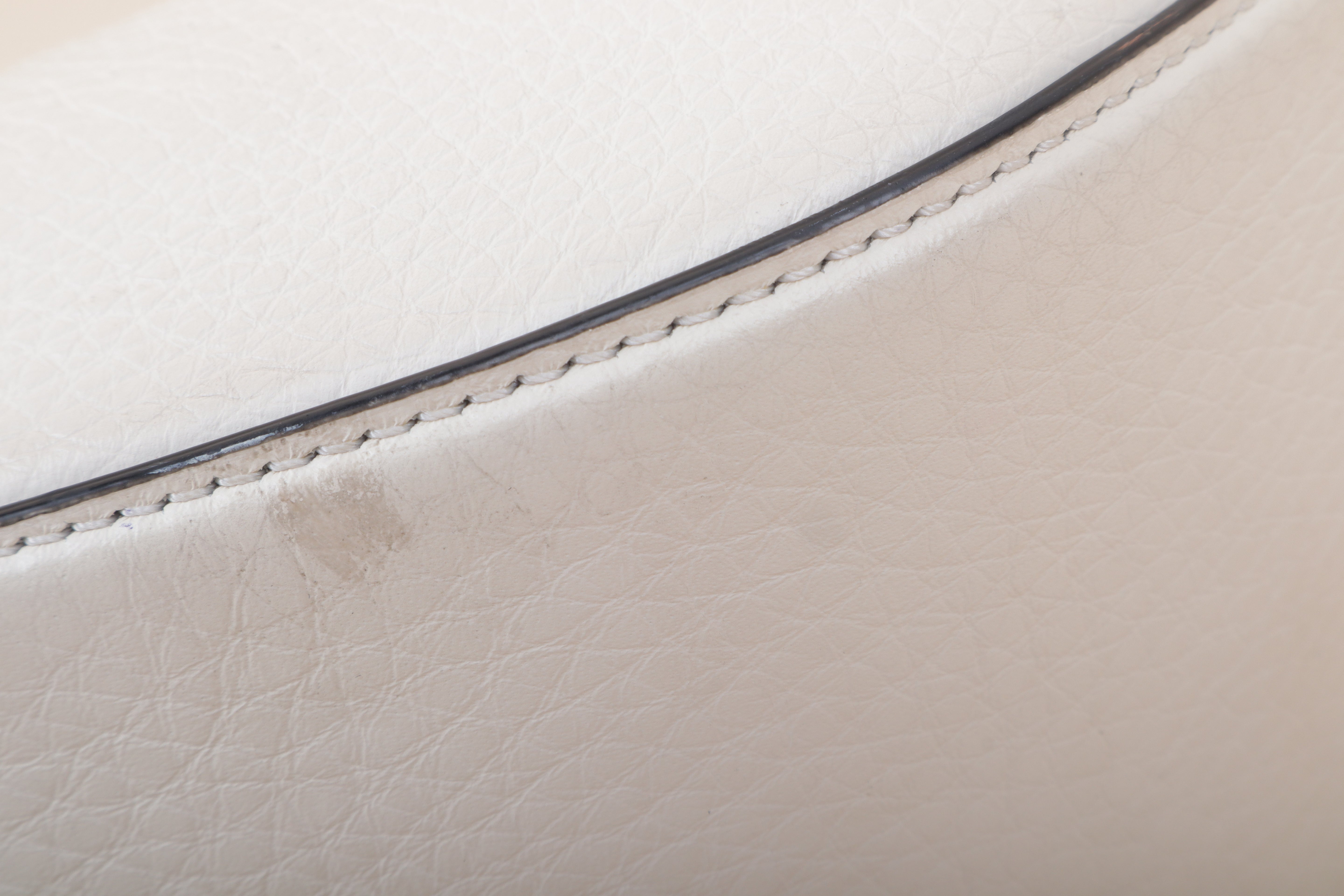 Valentino White Vlogo Moon Hobo Bag
