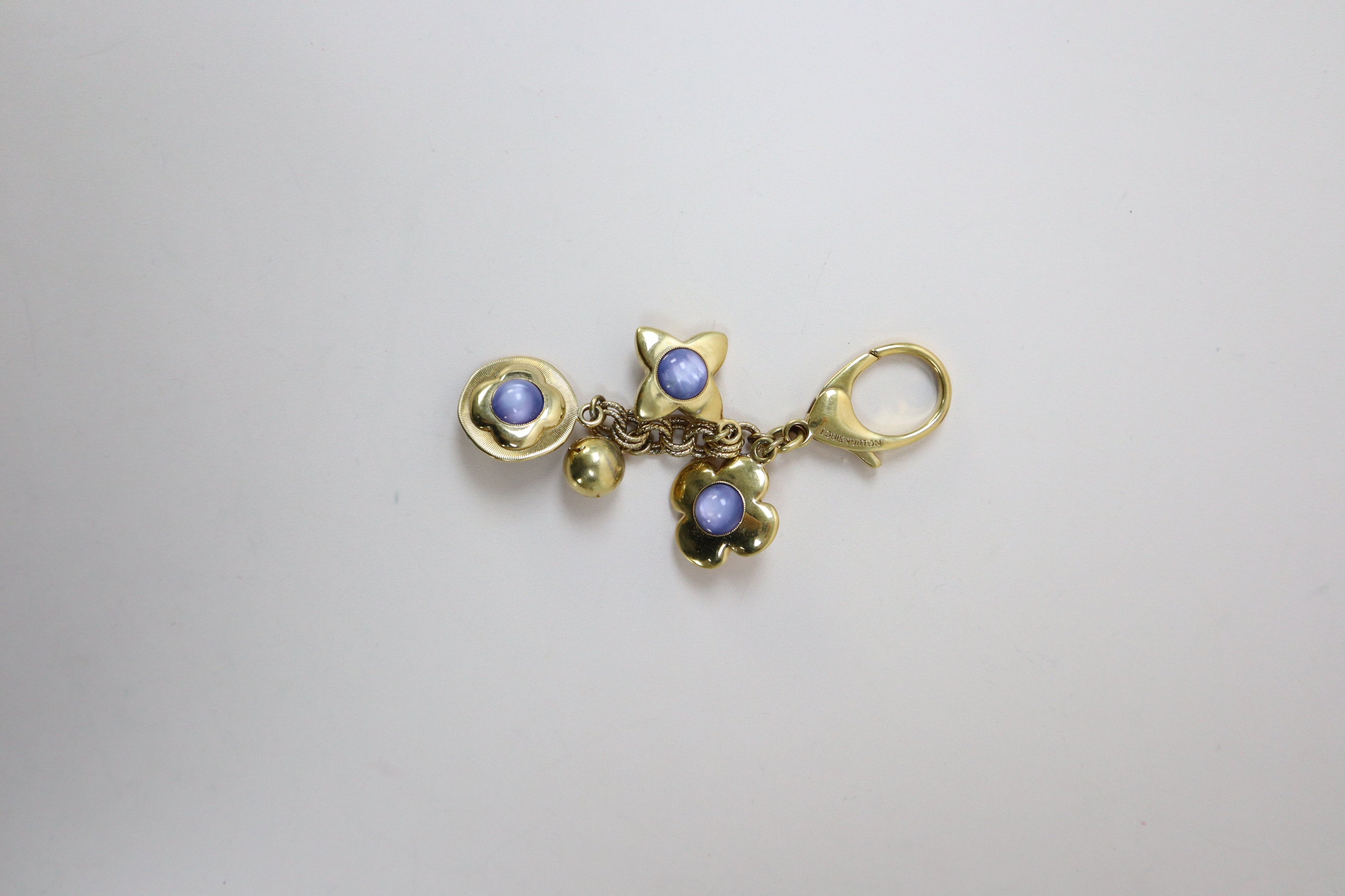 Louis Vuitton Gold Tresor Monogram Bag Charm