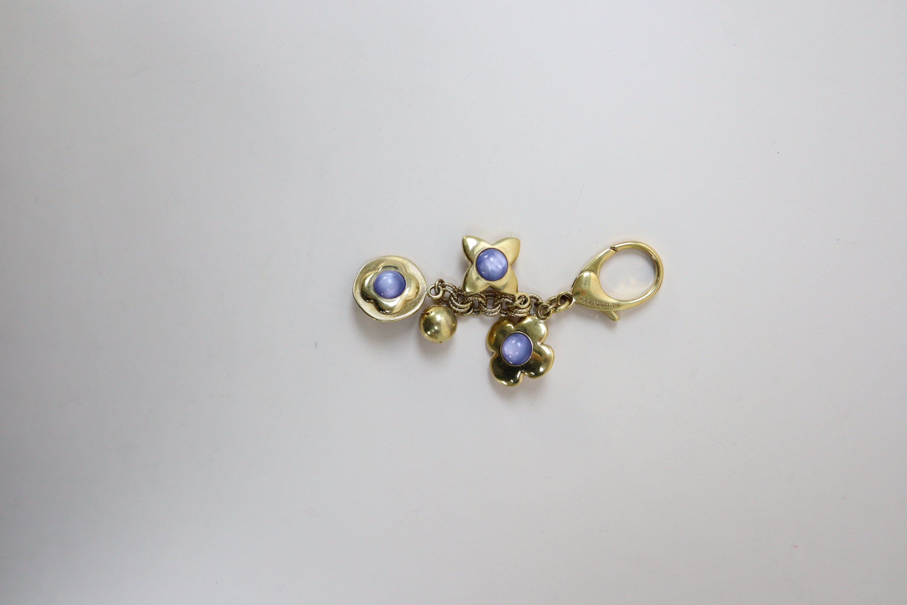 Louis Vuitton Gold Tresor Monogram Bag Charm