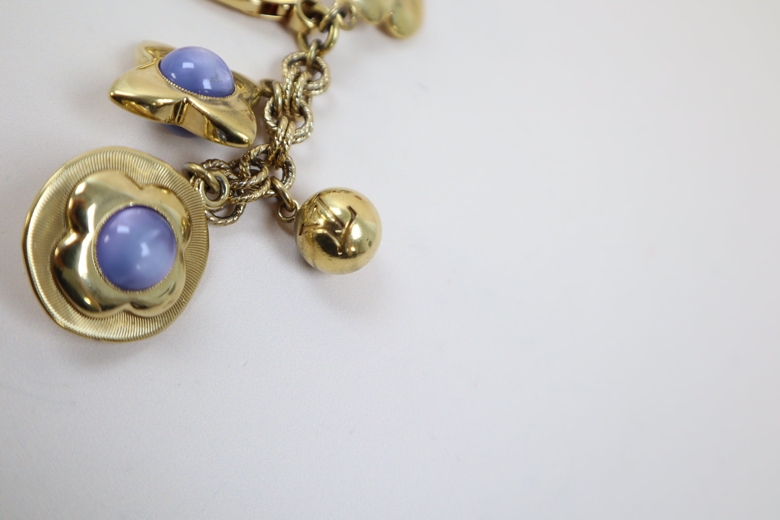 Louis Vuitton Gold Tresor Monogram Bag Charm