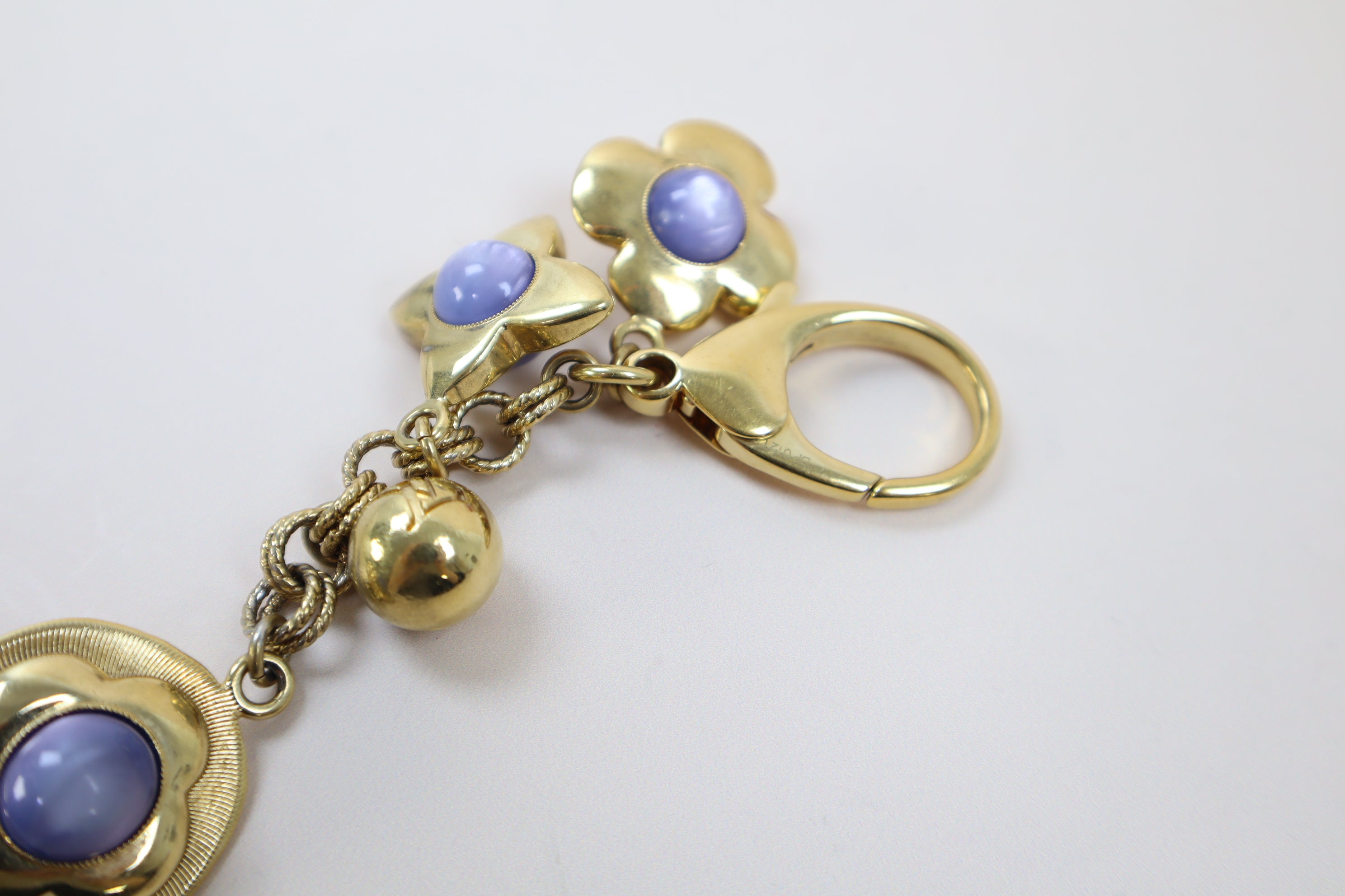 Louis Vuitton Gold Tresor Monogram Bag Charm