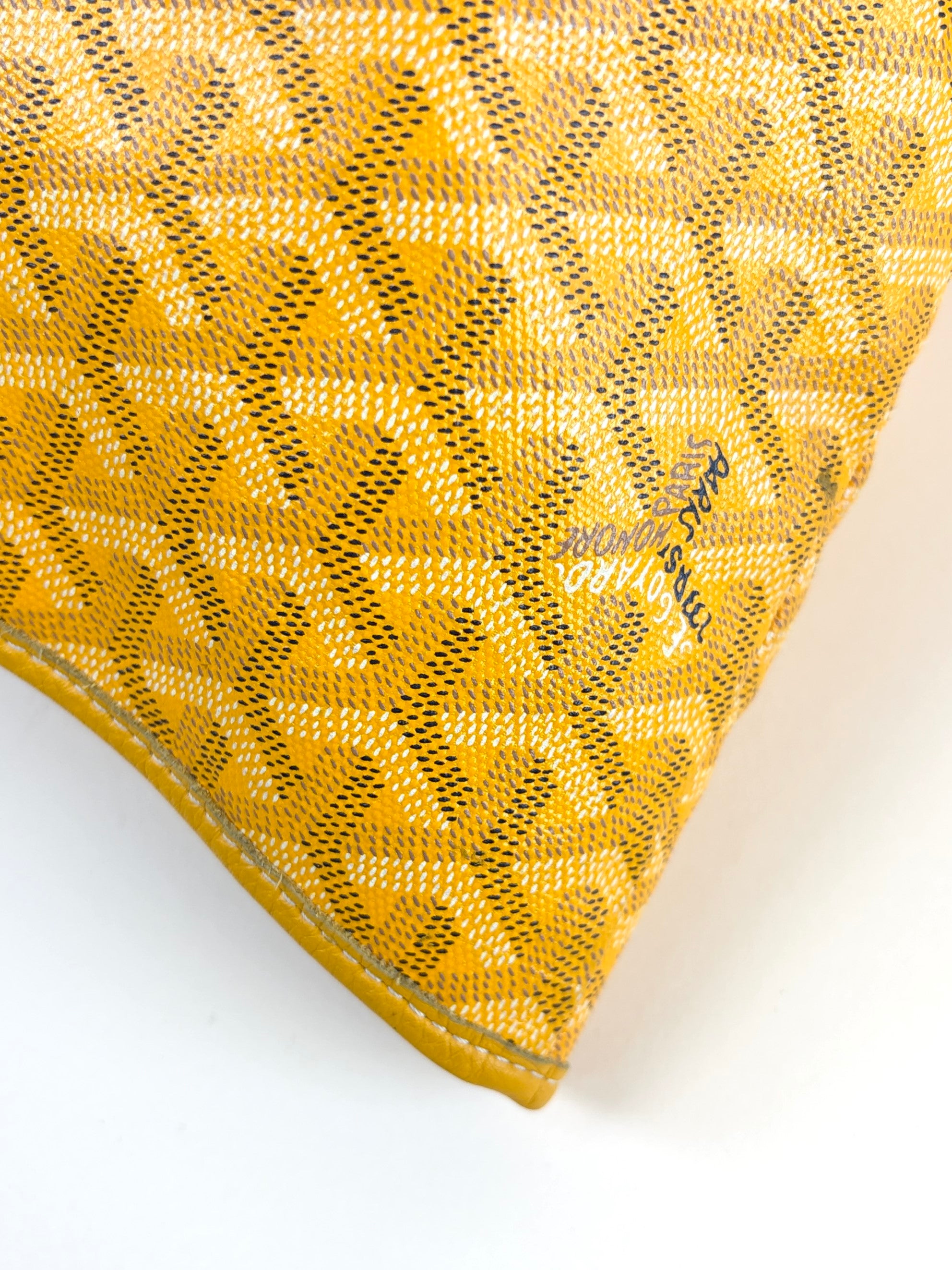 Goyard Yellow Goyardine Saint Louis GM Shoulder Bag