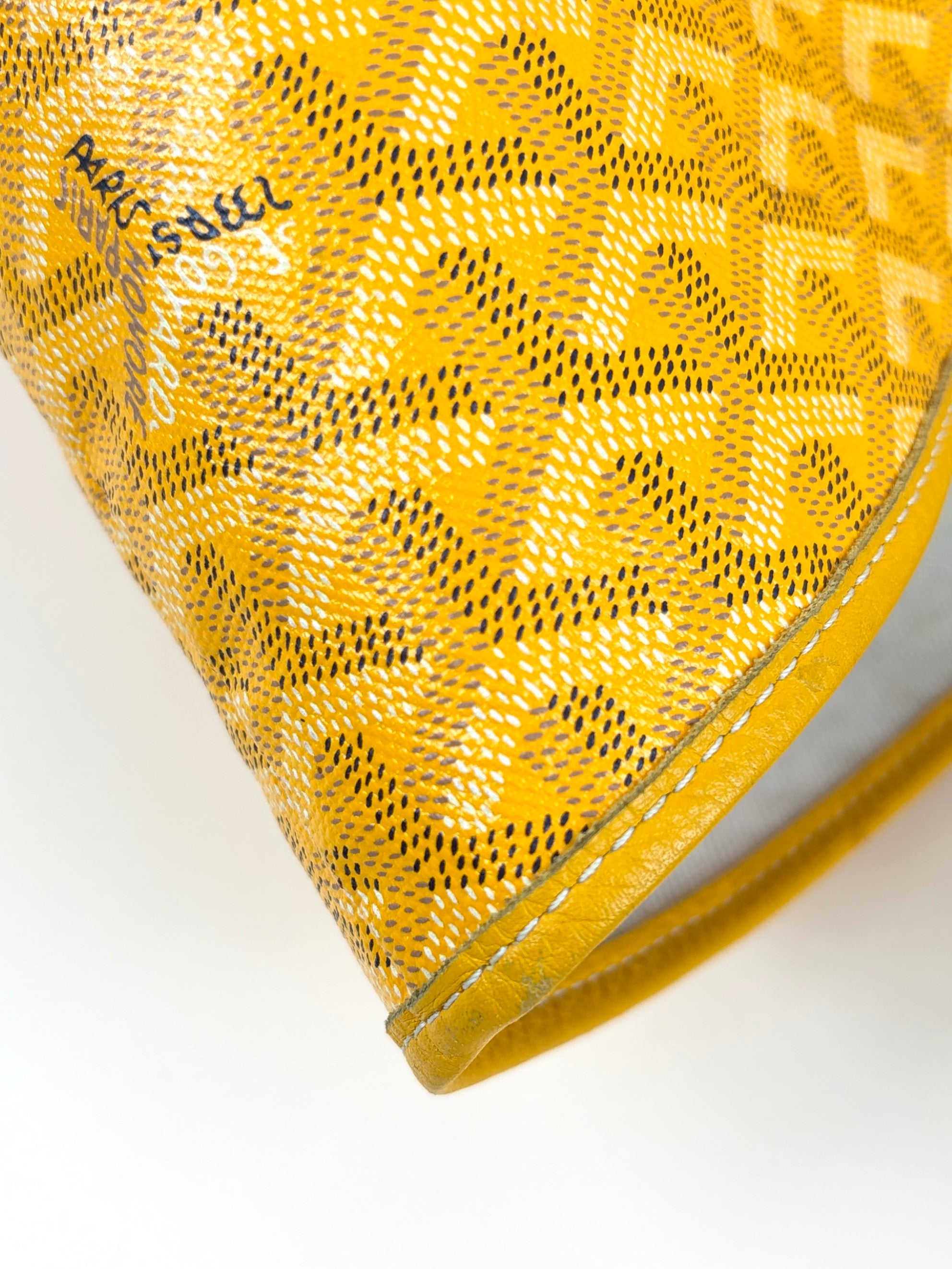 Goyard Yellow Goyardine Saint Louis GM Shoulder Bag