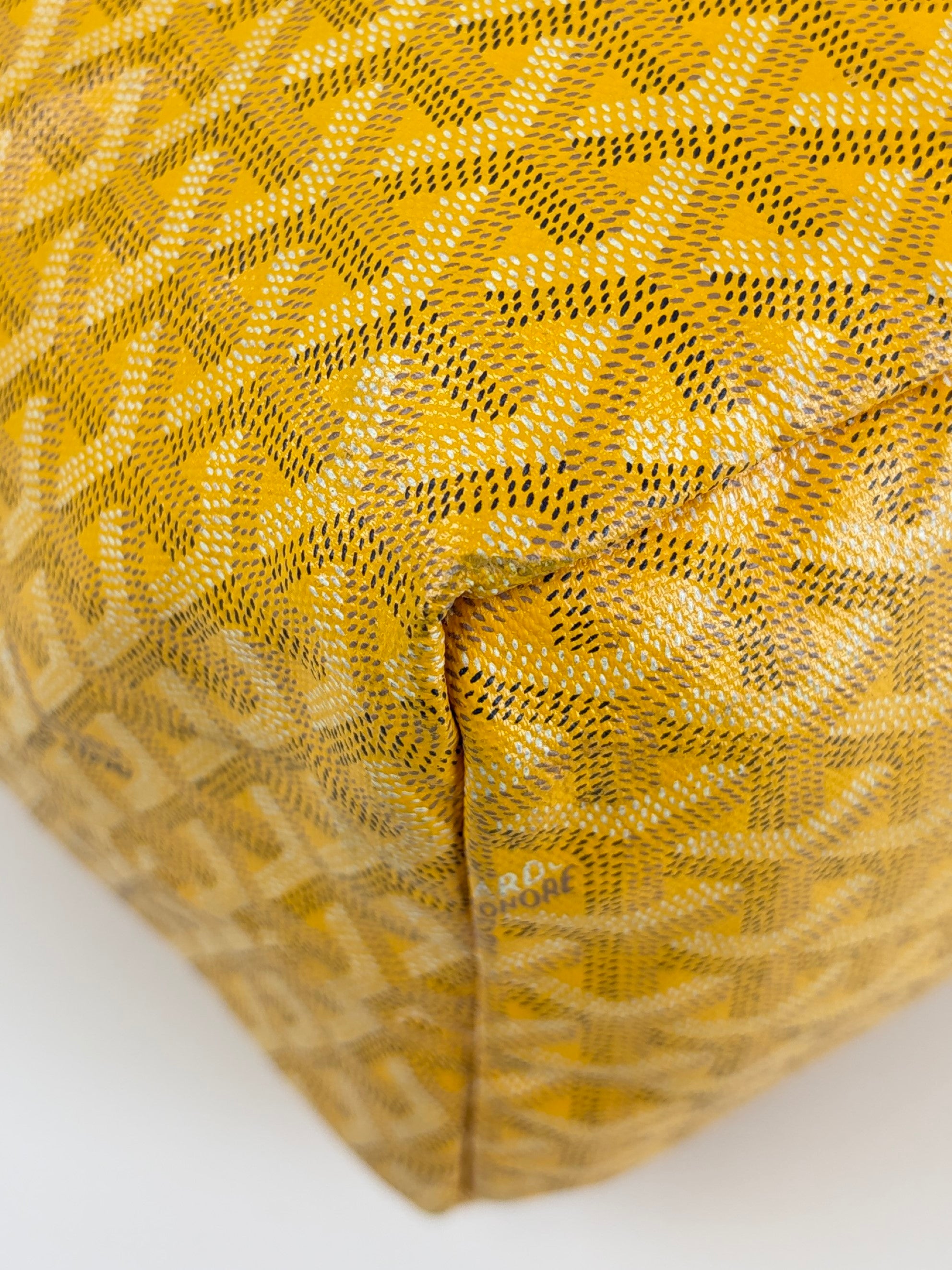 Goyard Yellow Goyardine Saint Louis GM Shoulder Bag