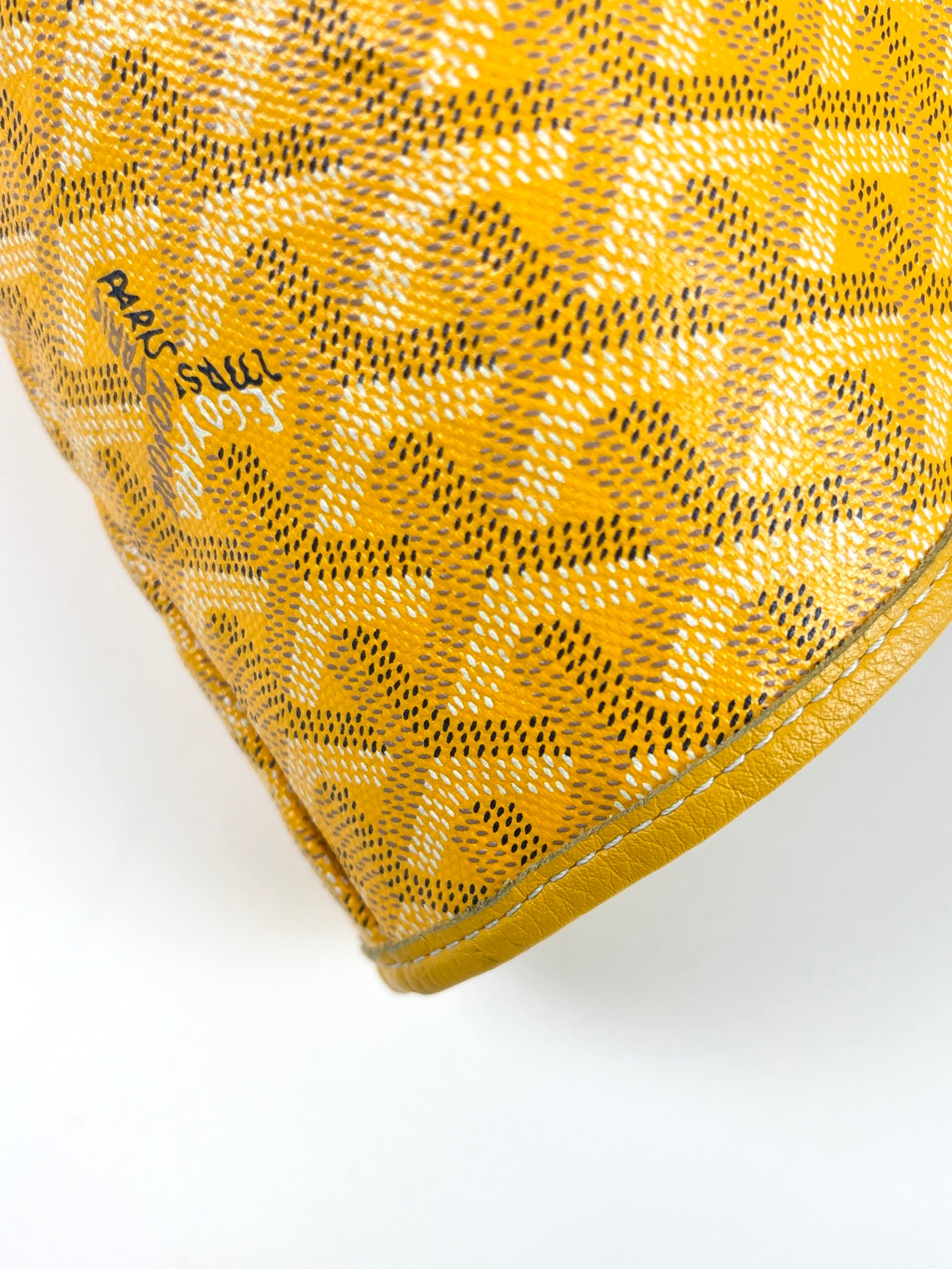 Goyard Yellow Goyardine Saint Louis GM Shoulder Bag