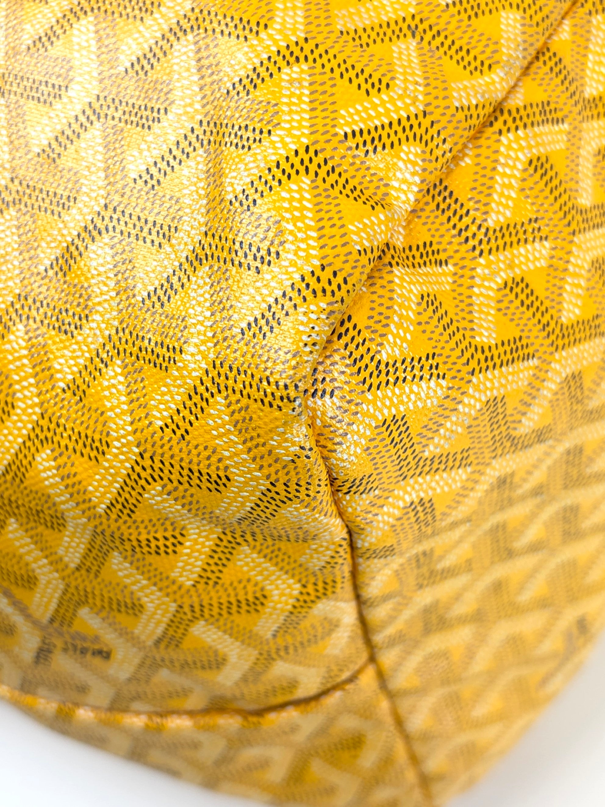 Goyard Yellow Goyardine Saint Louis GM Shoulder Bag
