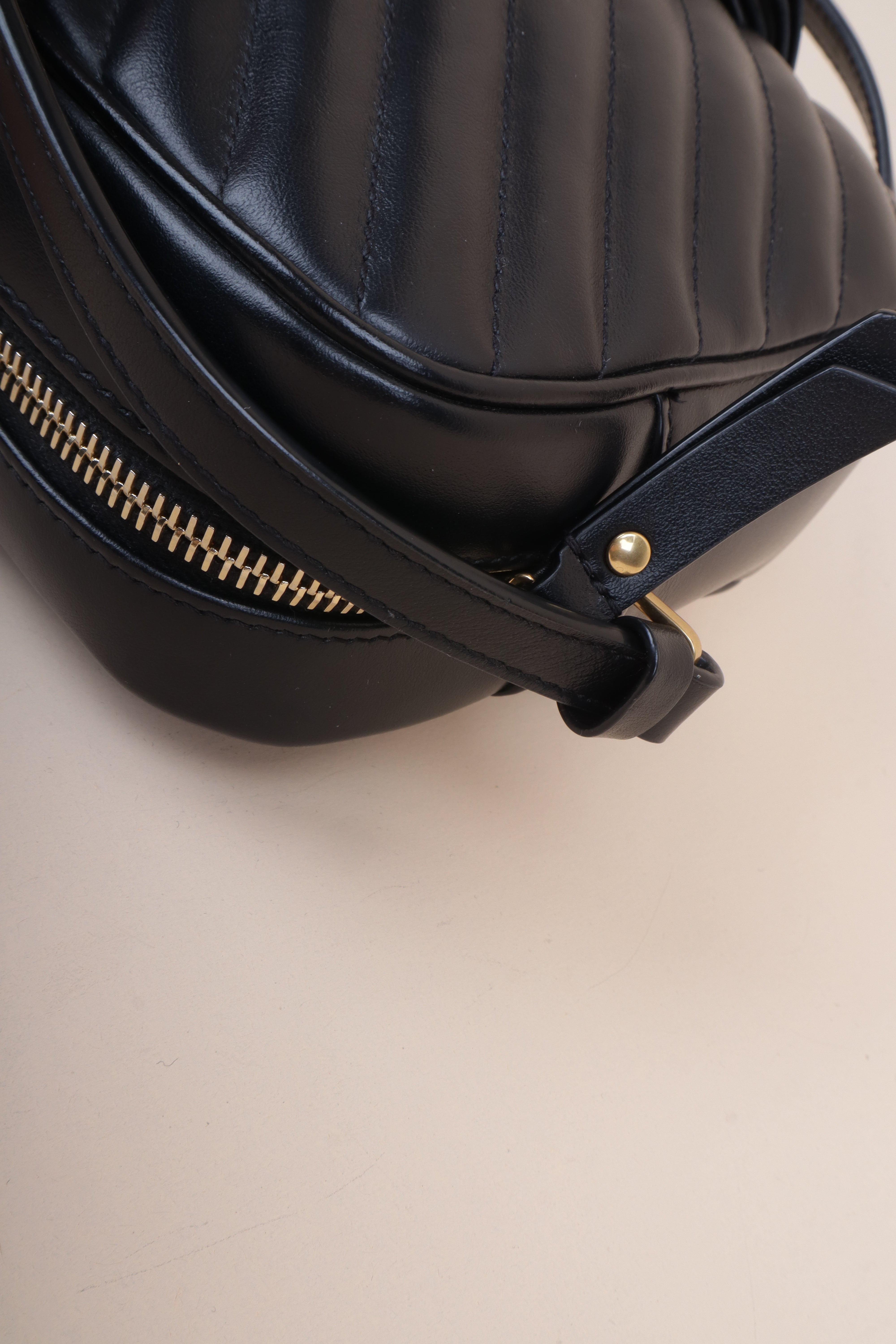 YSL Black Lou Camera Crossbody Bag