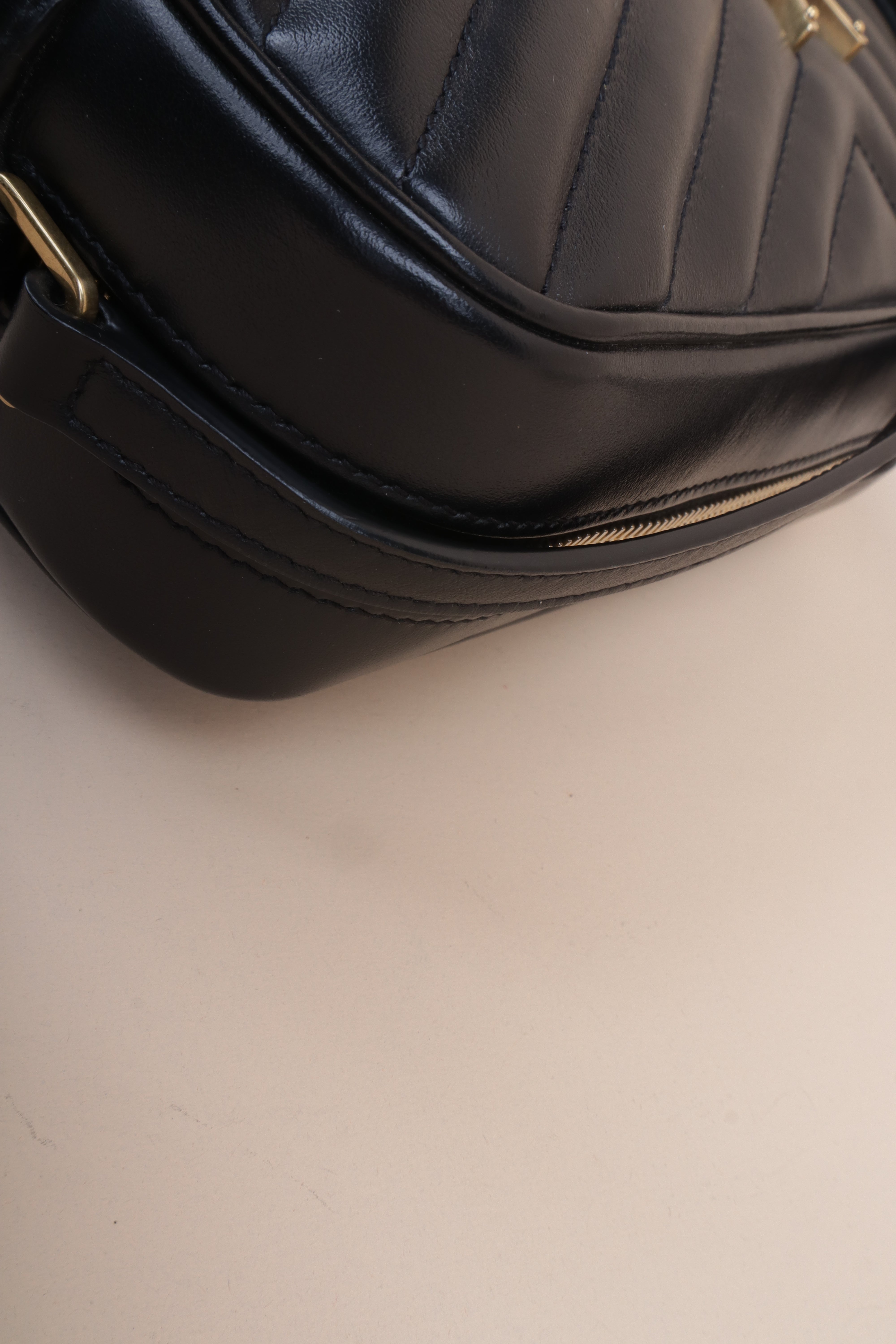 YSL Black Lou Camera Crossbody Bag