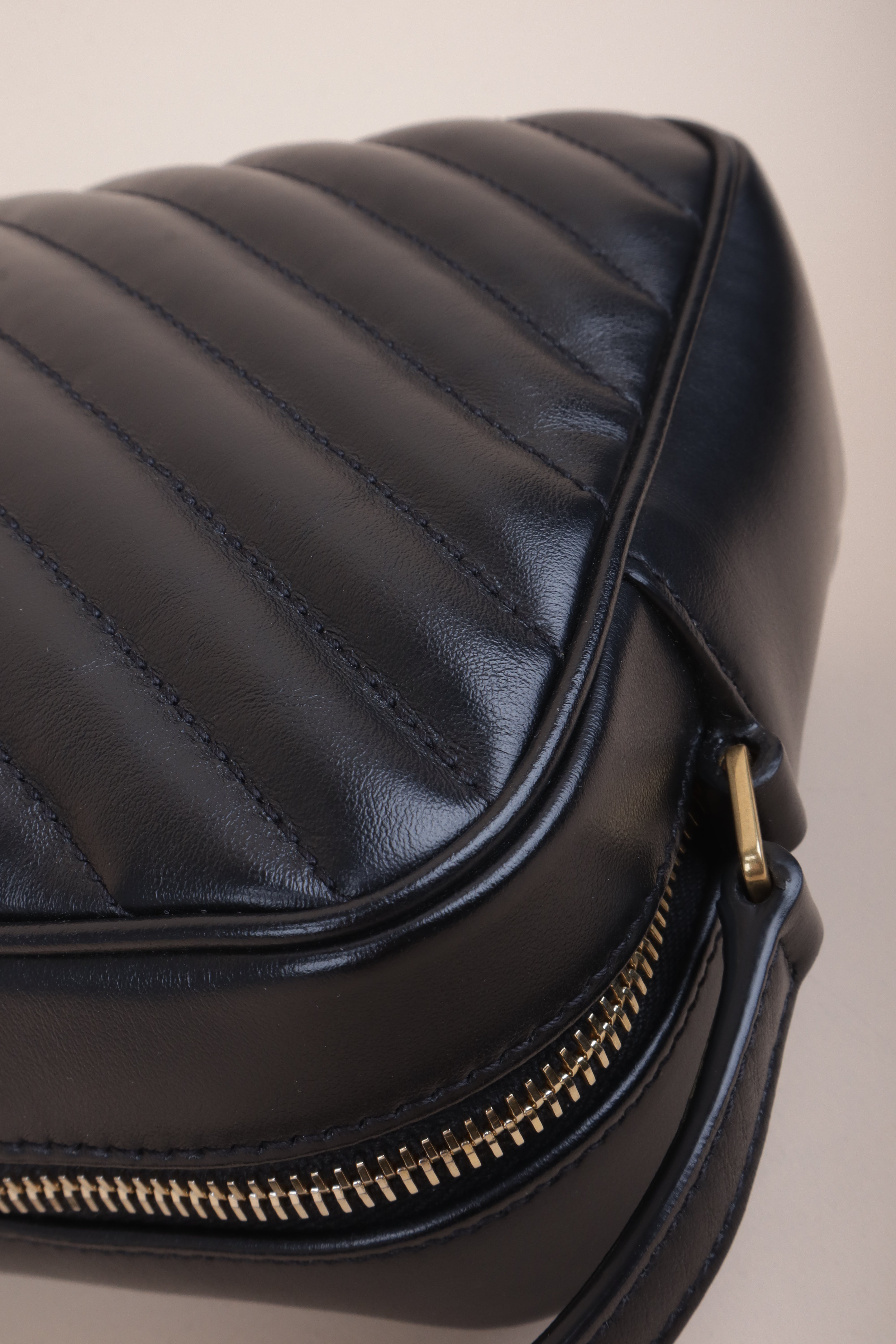YSL Black Lou Camera Crossbody Bag